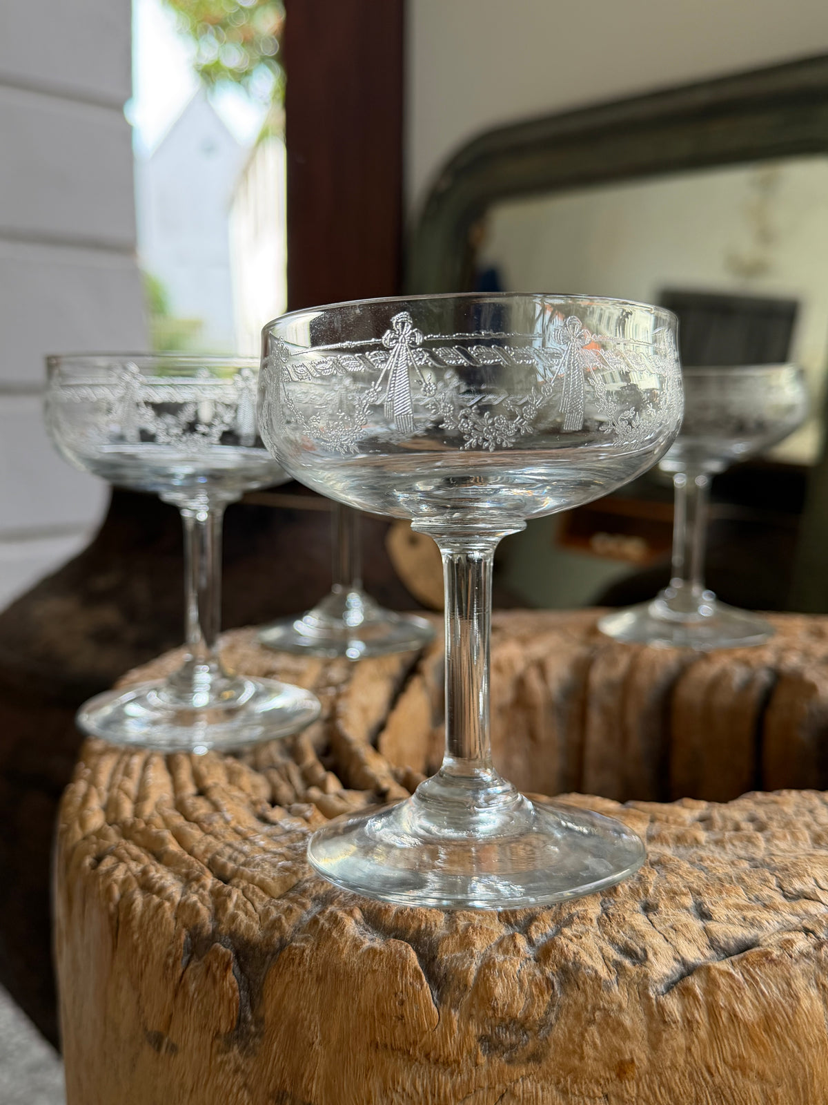 Franske champagneskåle