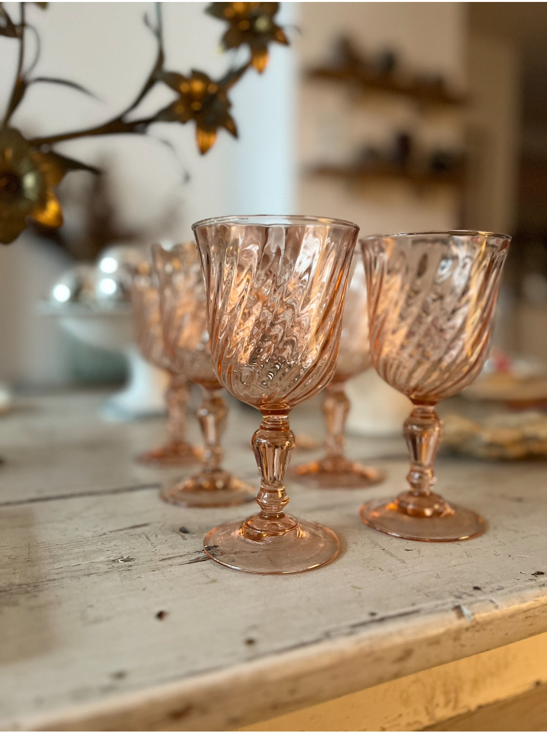 Franske swirl glas