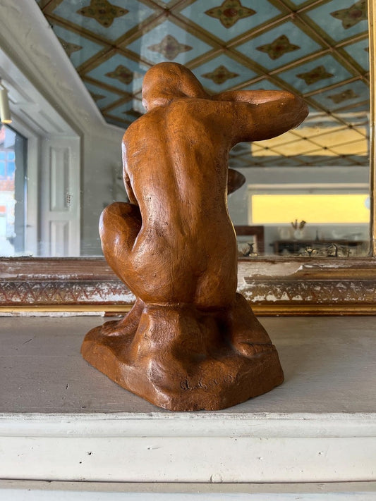 Fransk vintage keramikskulptur