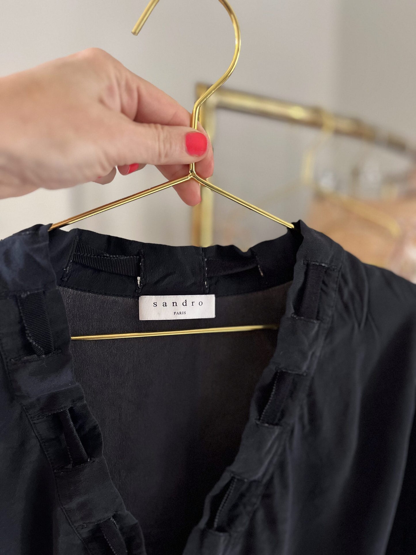 Sandro vintage silkebluse