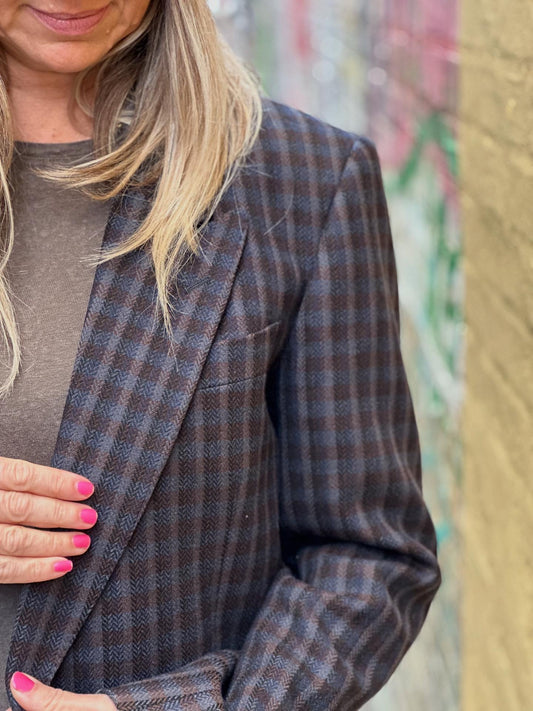Fra Paris: vintage blazer i uld.