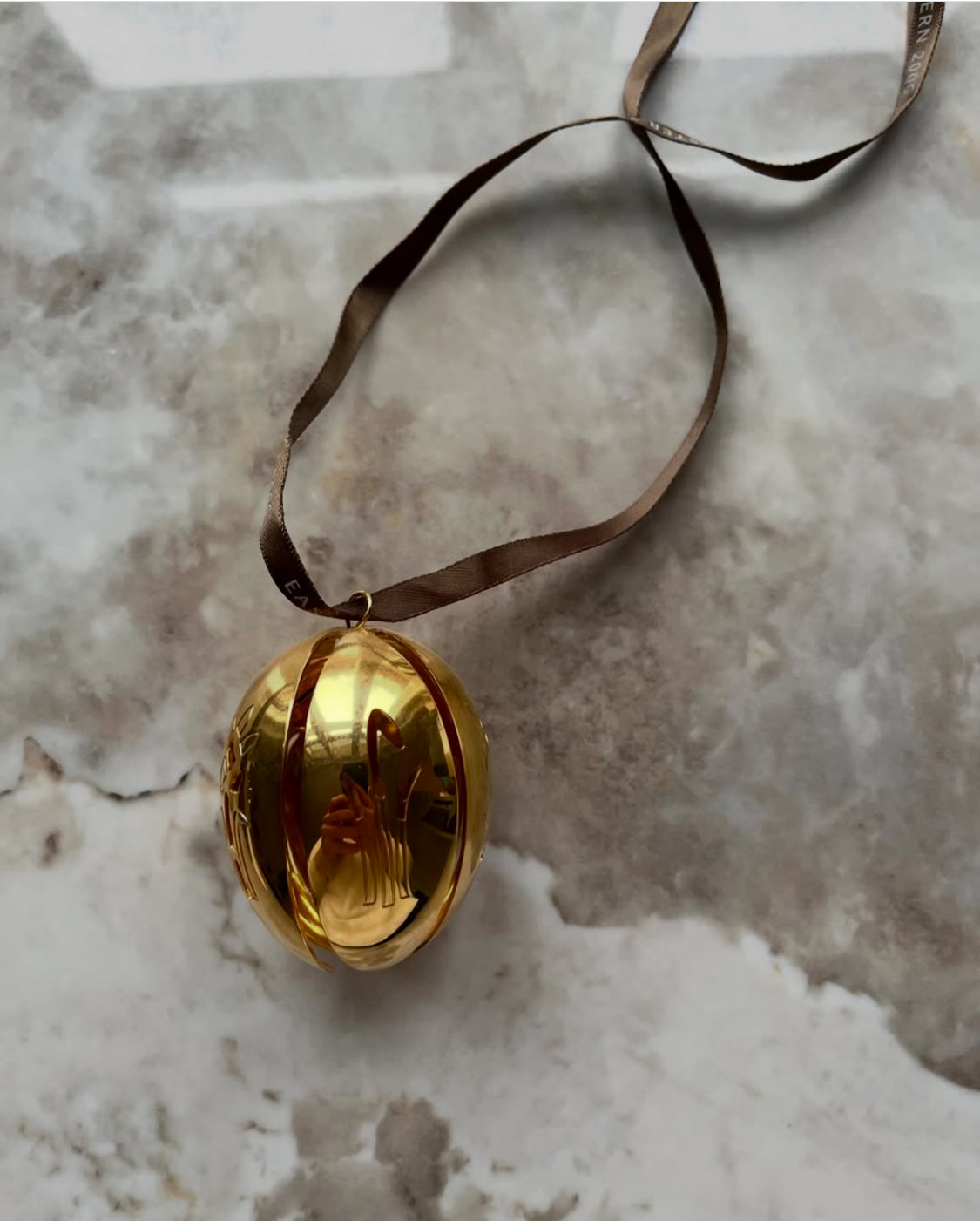Georg Jensen guldbelagt påskeæg