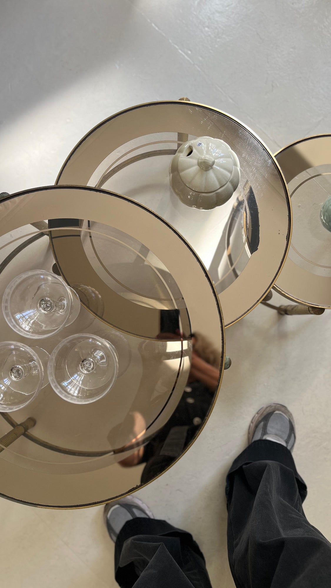 Art deco glasbord