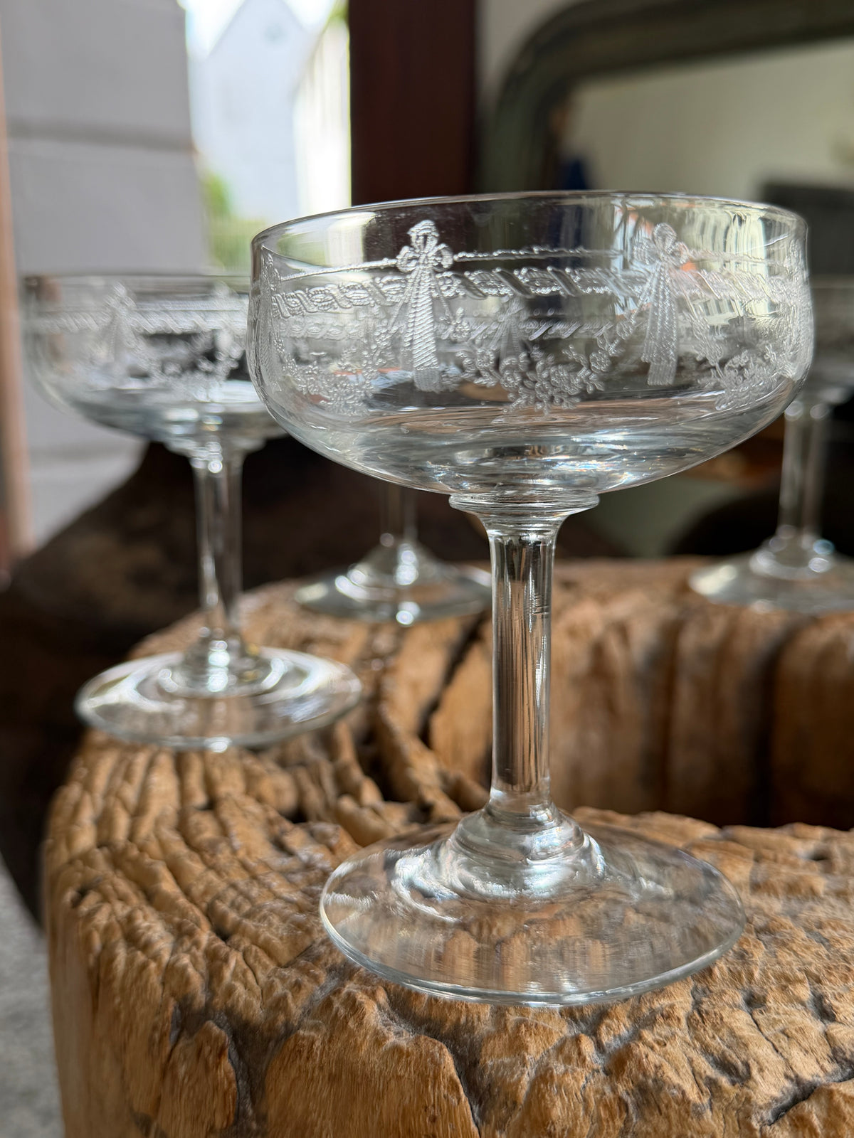 Franske champagneskåle
