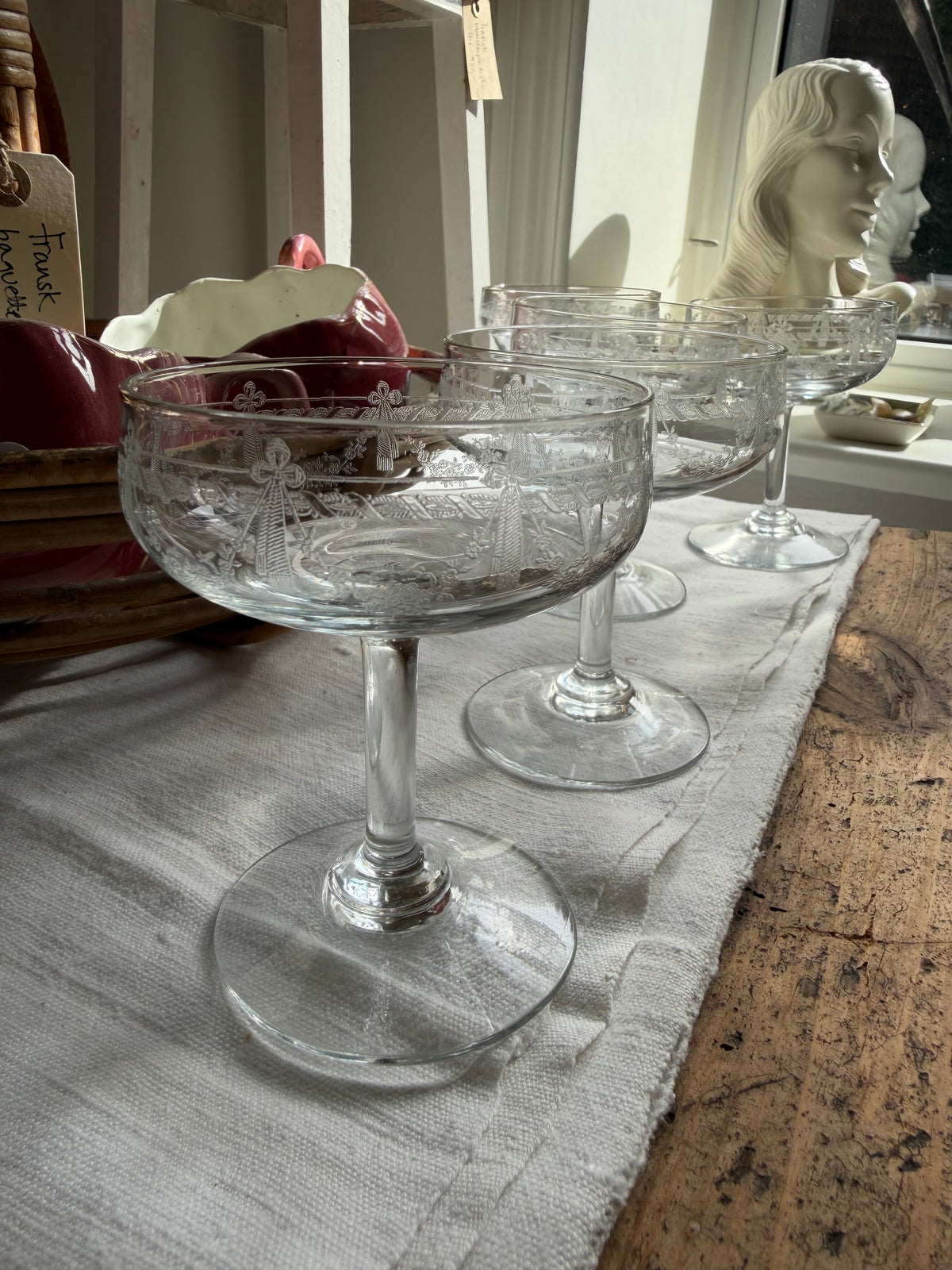 Franske champagneskåle