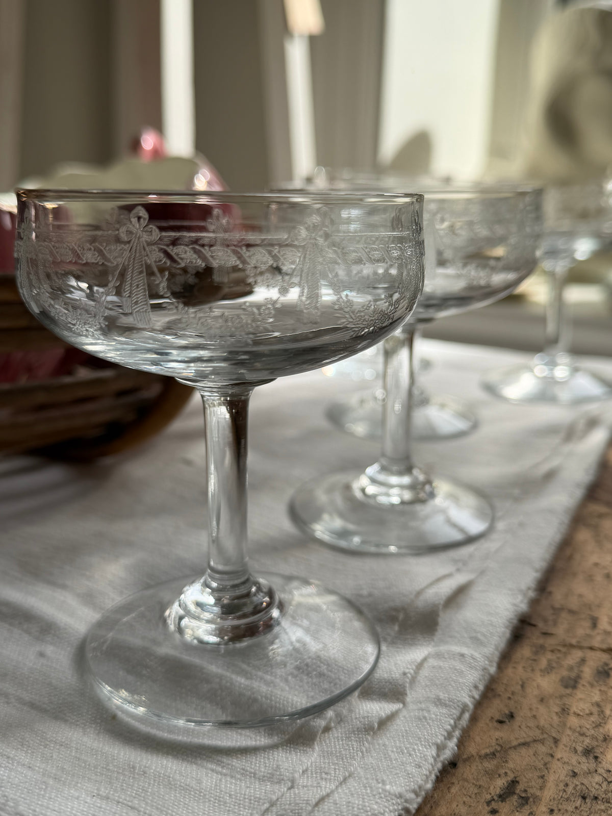 Franske champagneskåle