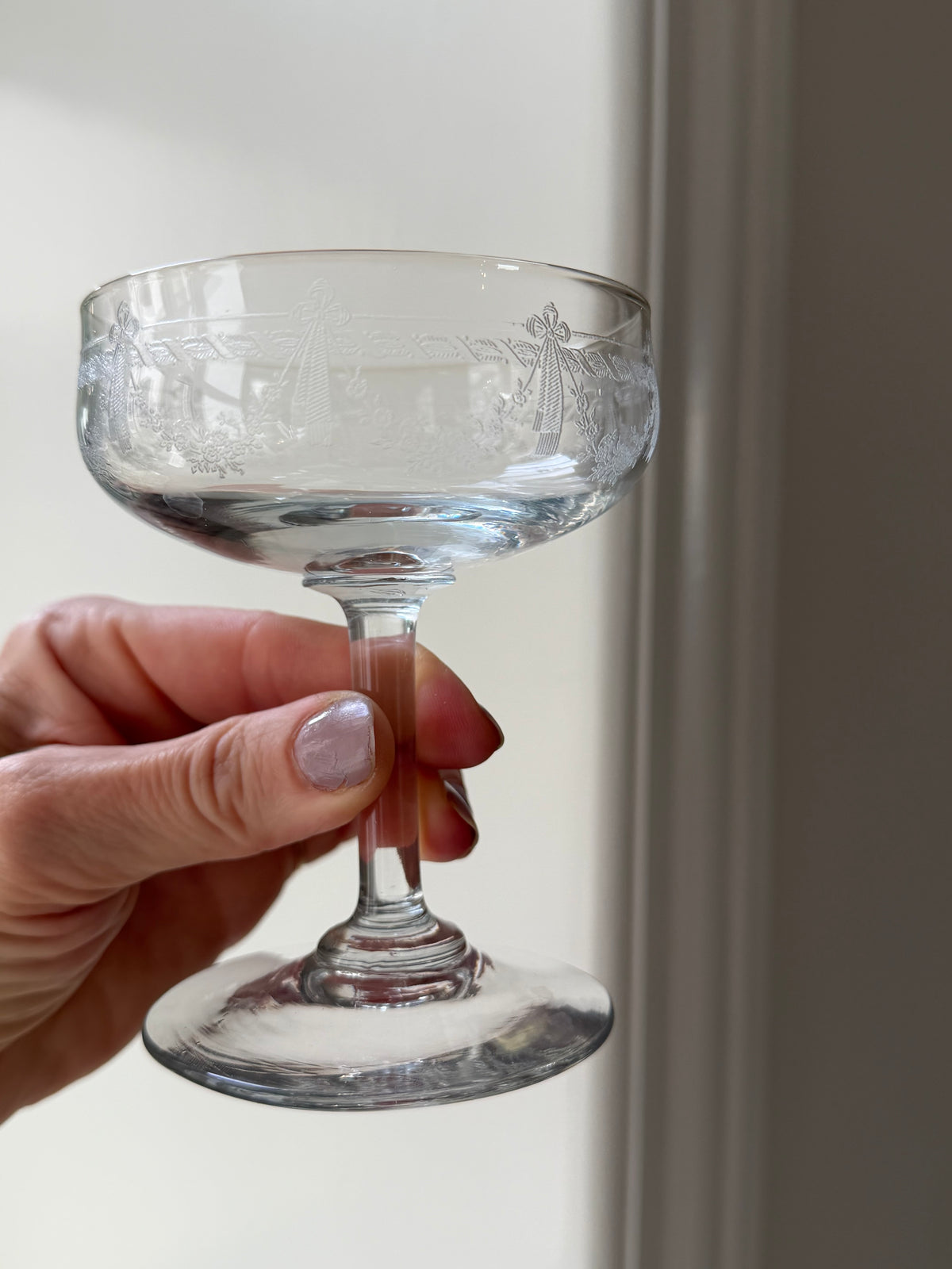 Franske champagneskåle