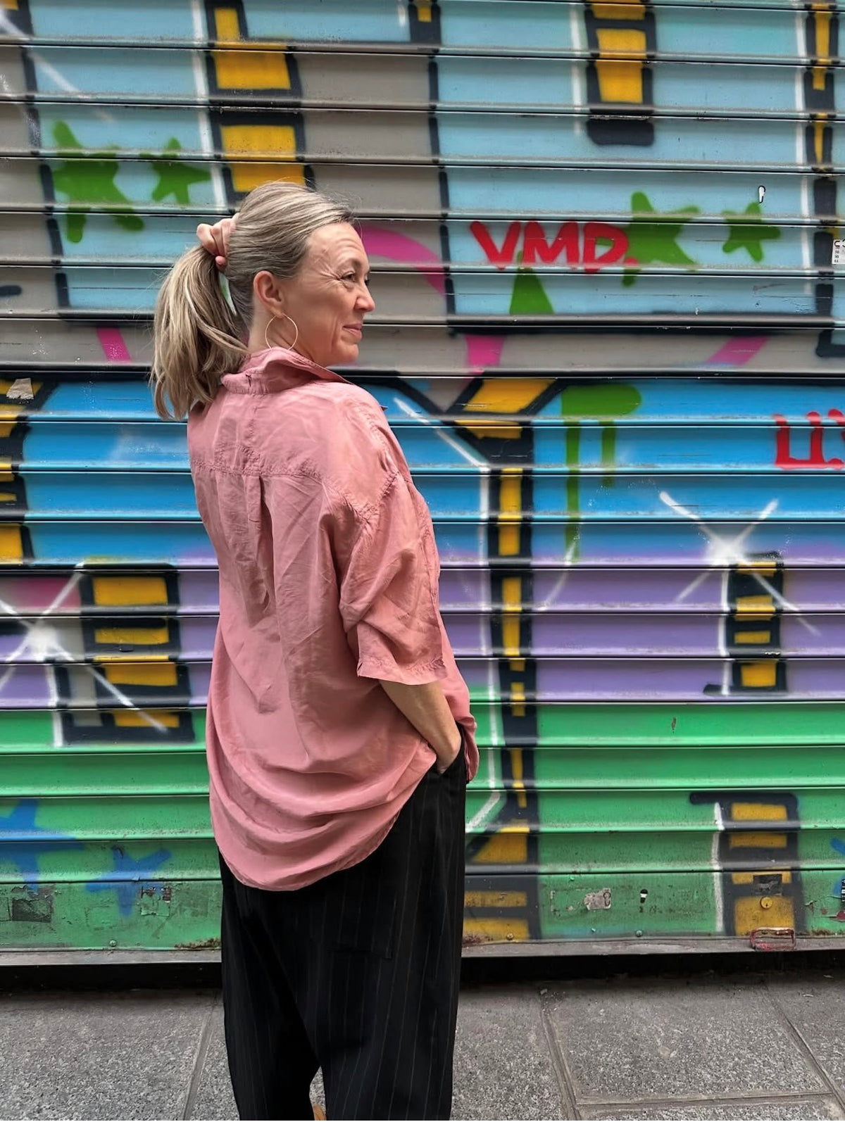 Smuk silkeskjorte fra Paris
