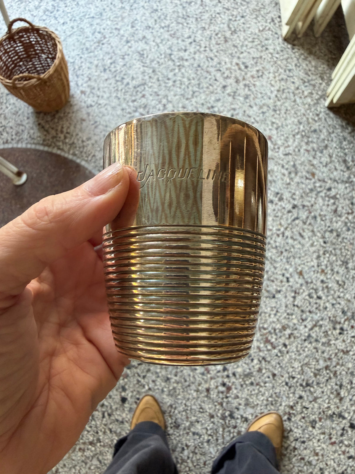 Franske vintage sølvkrus