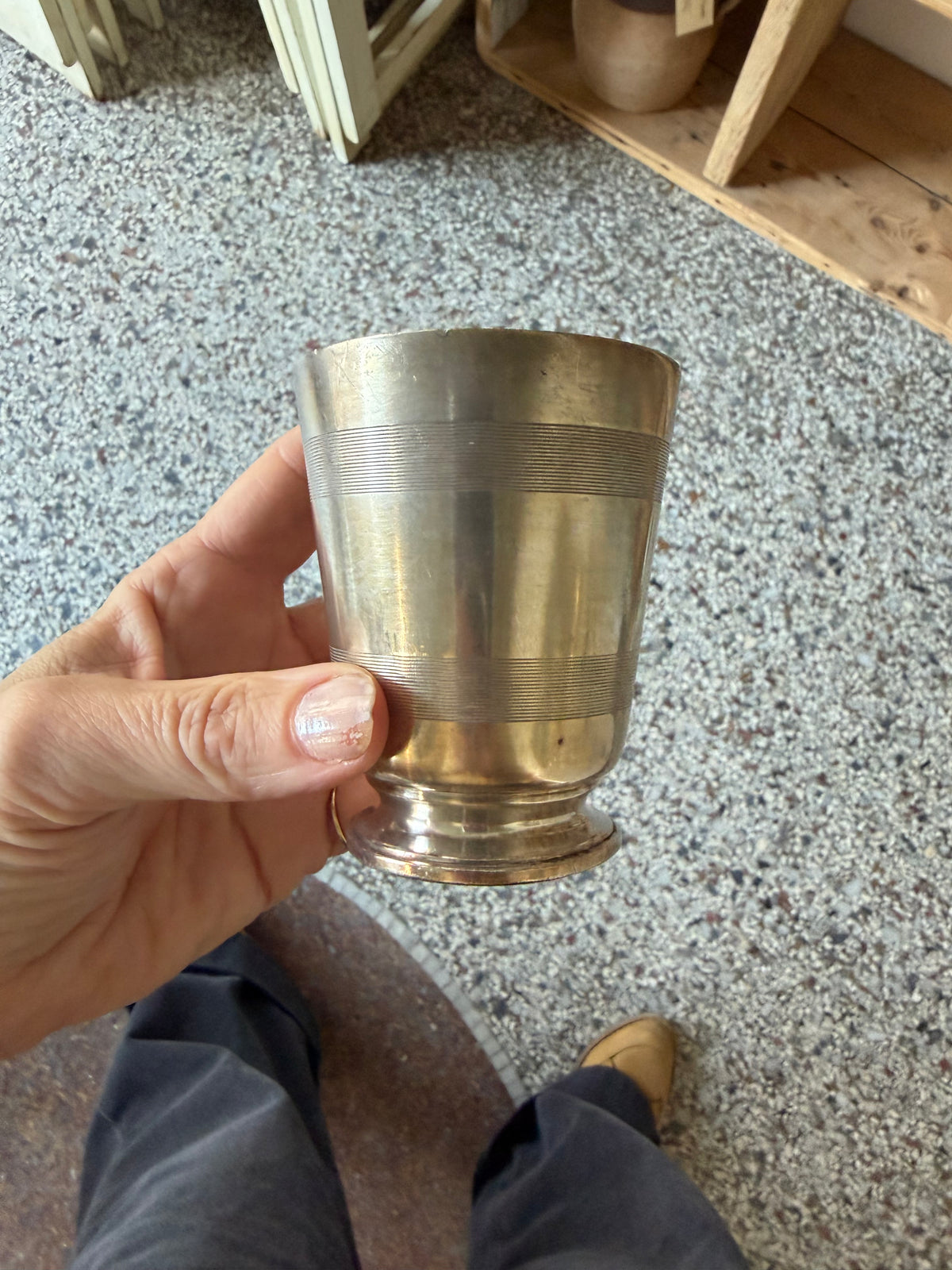 Franske vintage sølvkrus