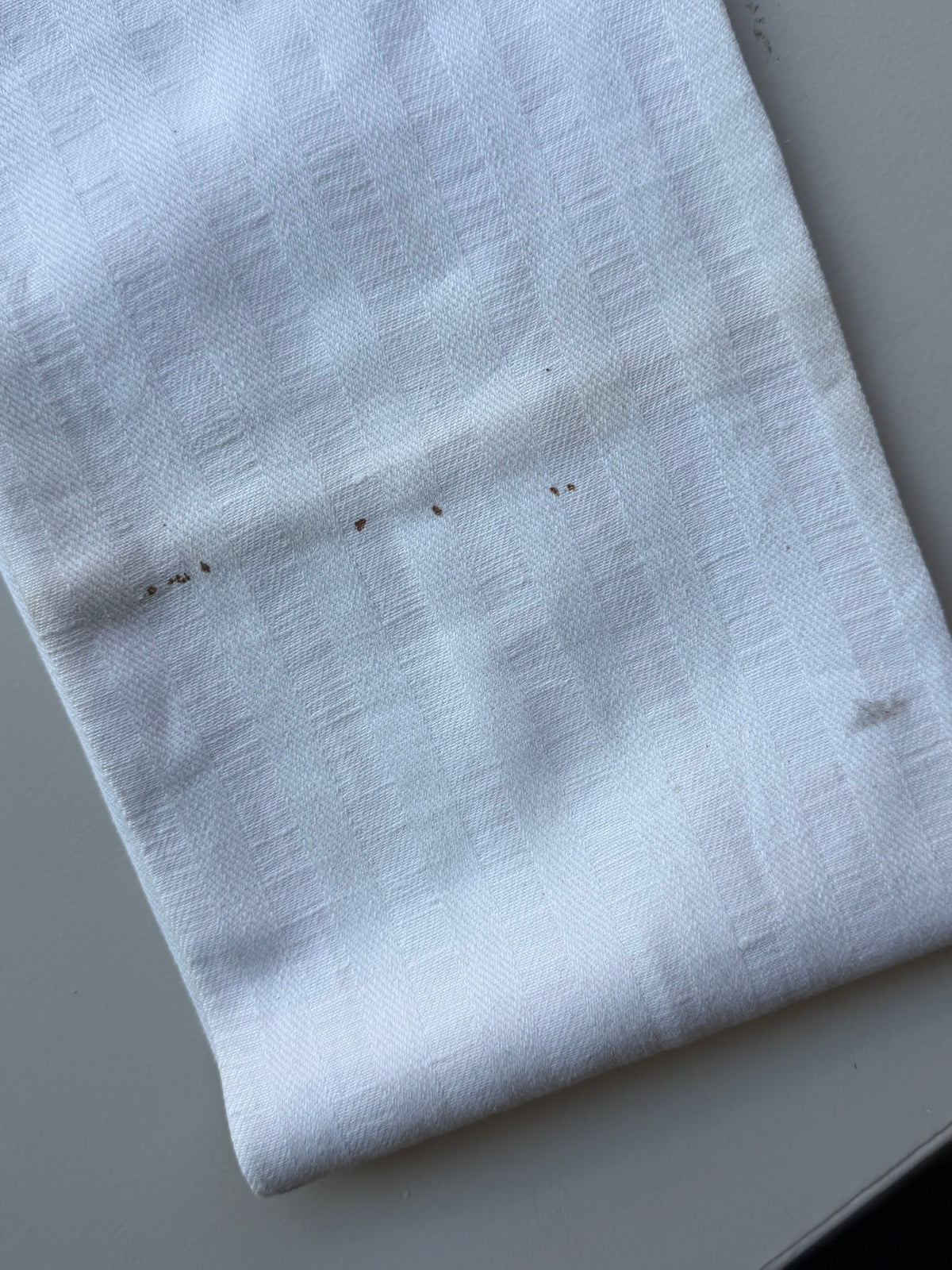 Fransk vintage viskestykke med monogram
