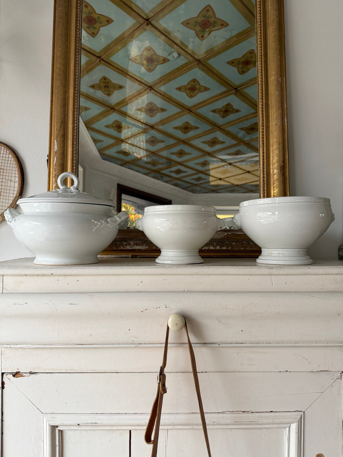 Stor fransk vintage suppeterrin
