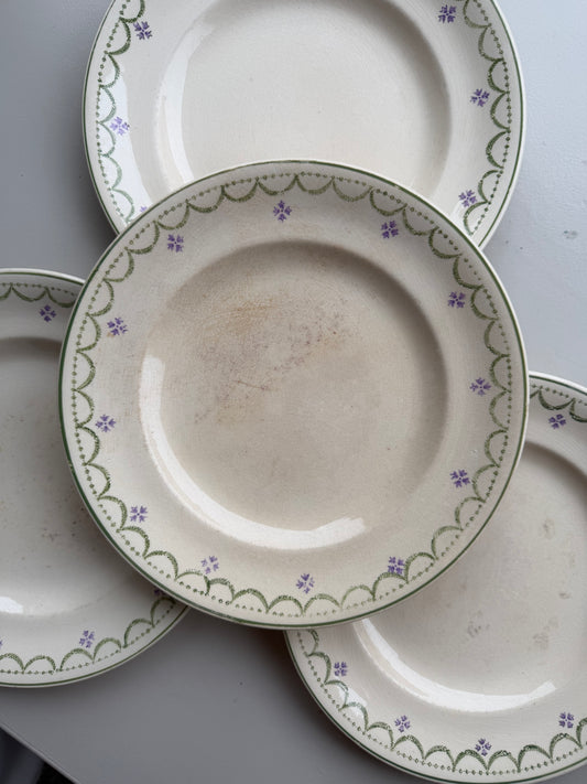 Franske vintage middagstallerkner