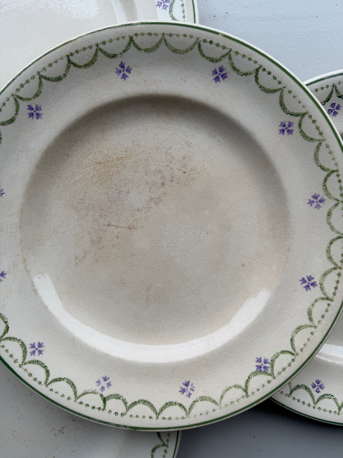 Franske vintage middagstallerkner