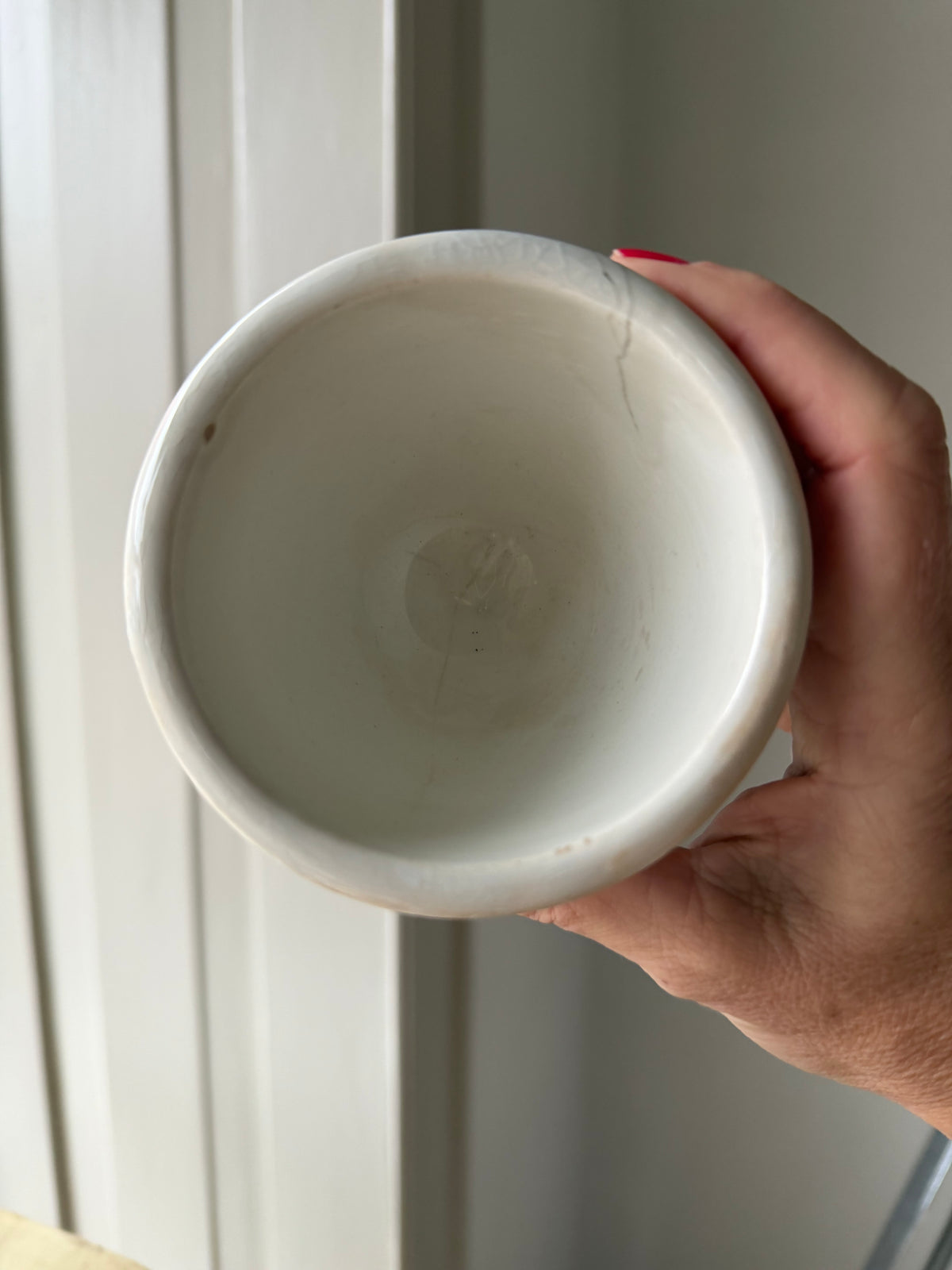 Antik fransk kop af jernporcelæn