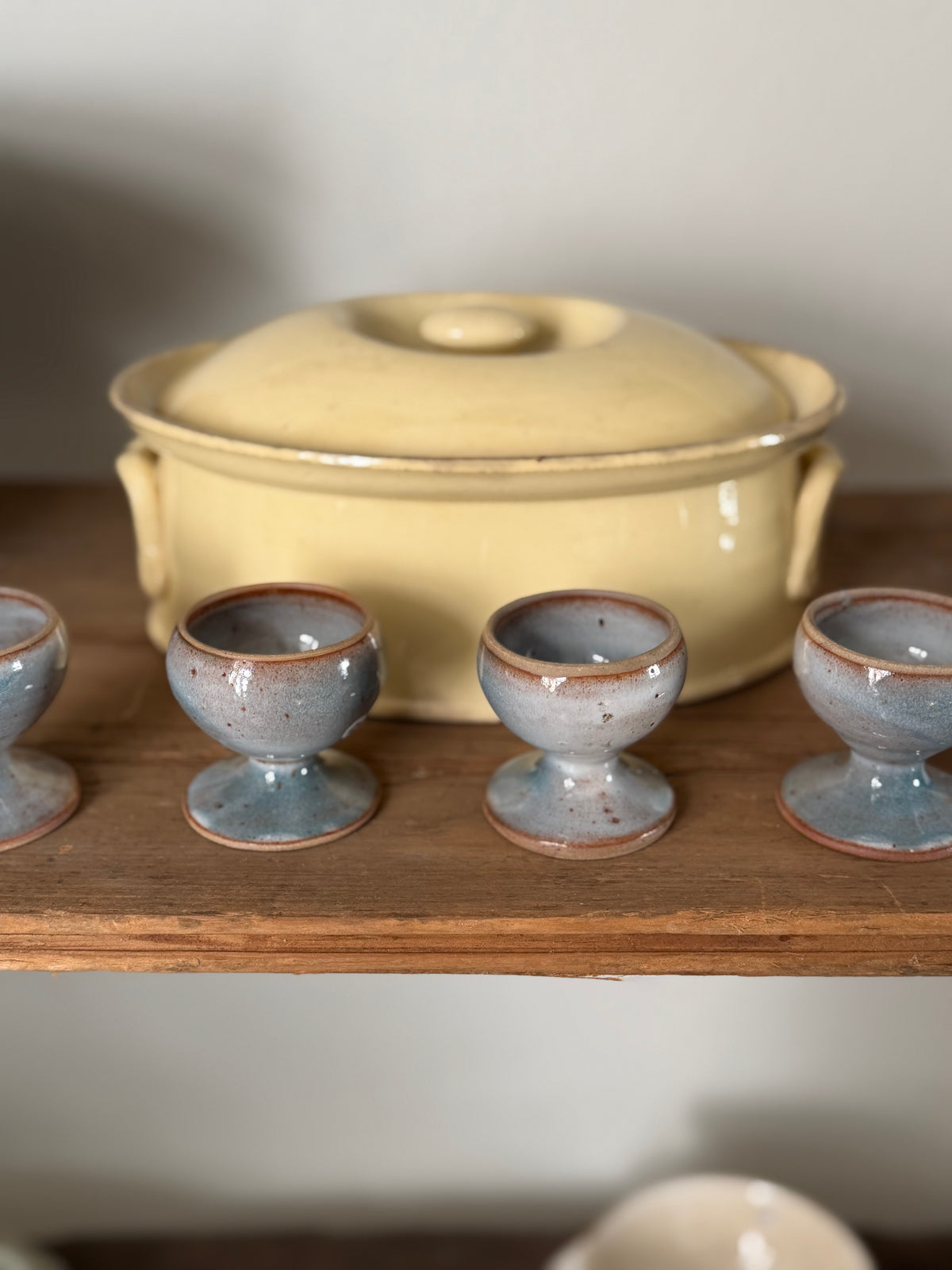 Vintage Roger Jacques mid-century æggebægre af keramik
