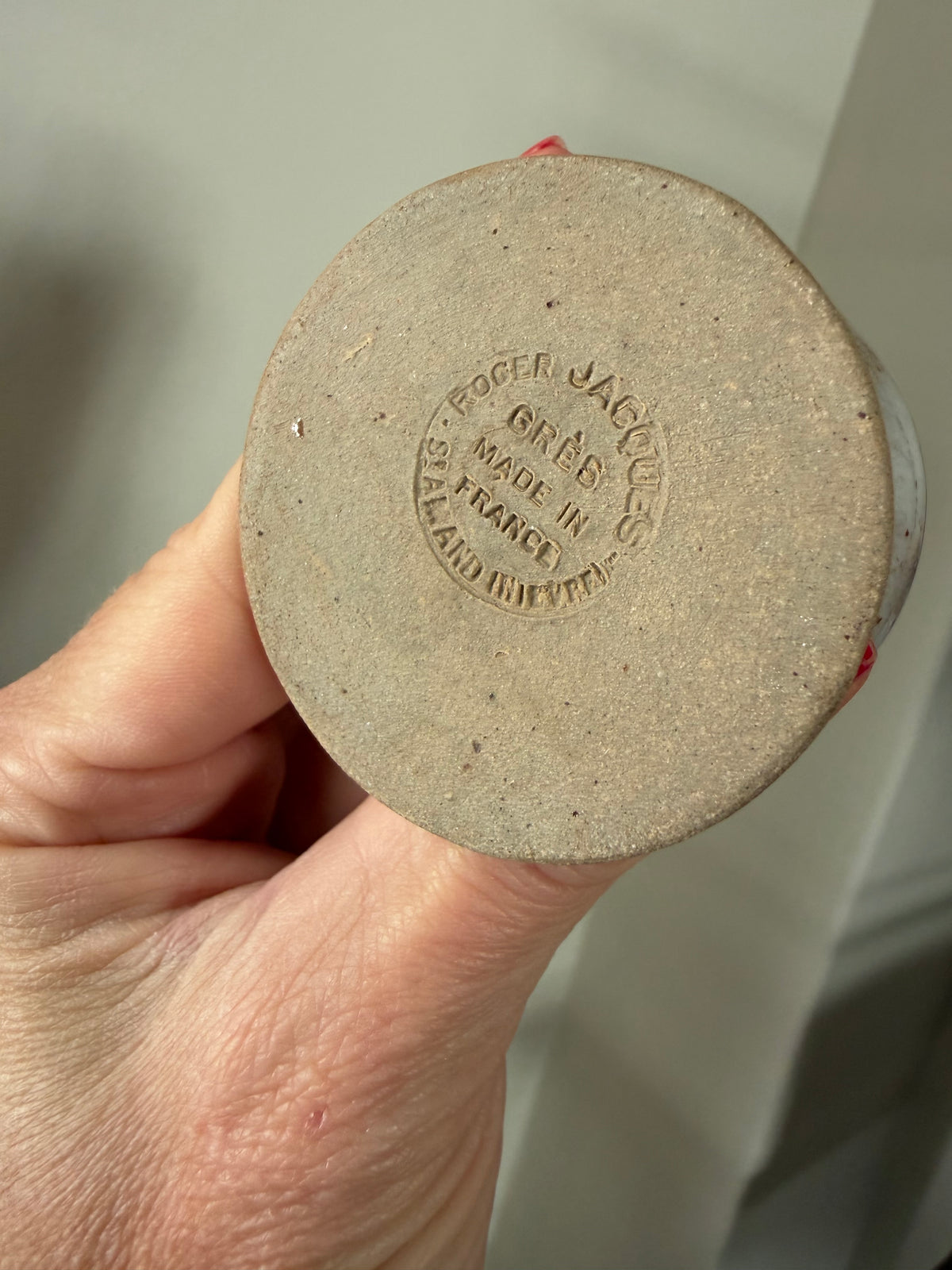 Vintage Roger Jacques mid-century æggebægre af keramik