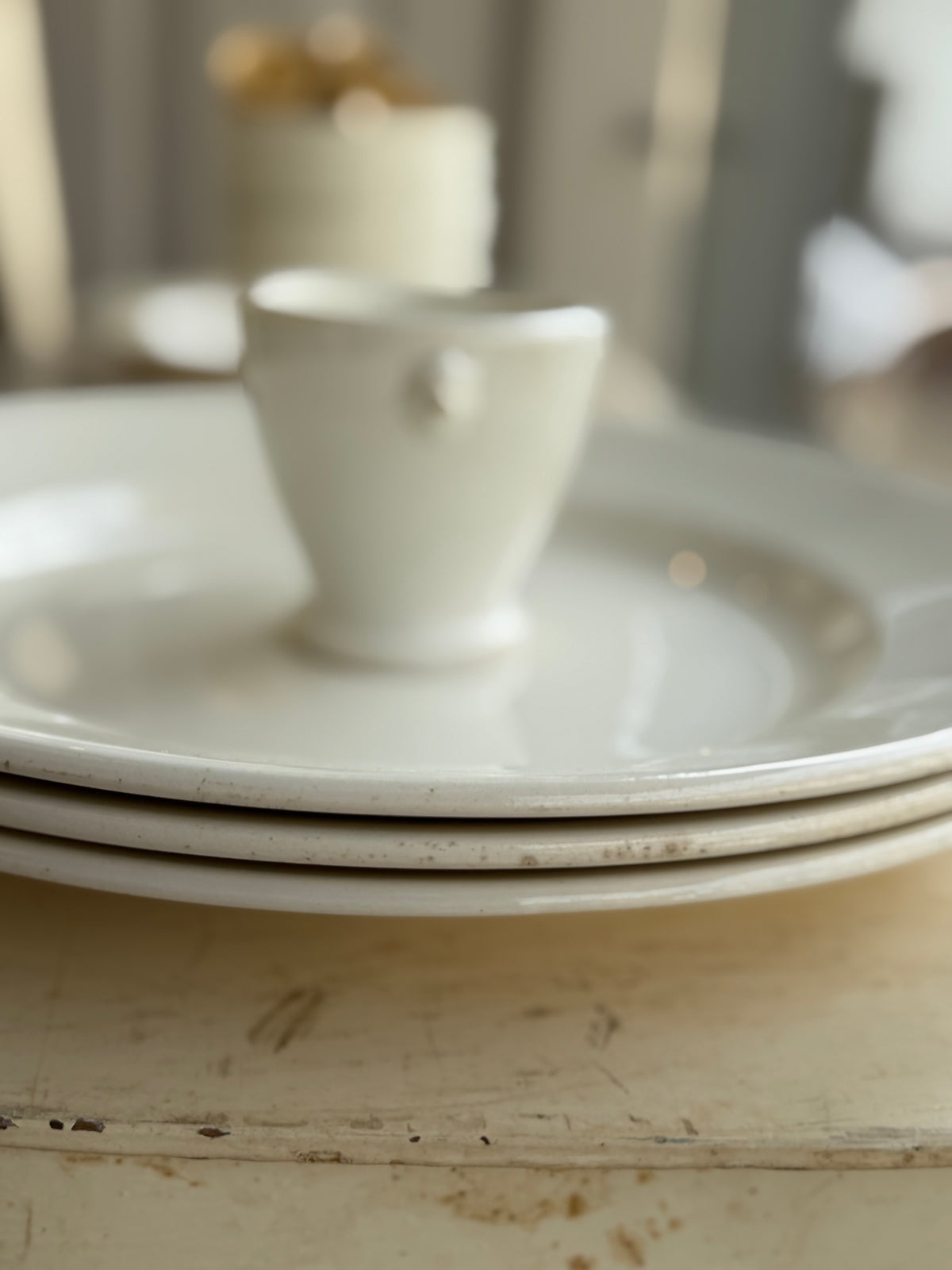 Fransk vintage fajancefad