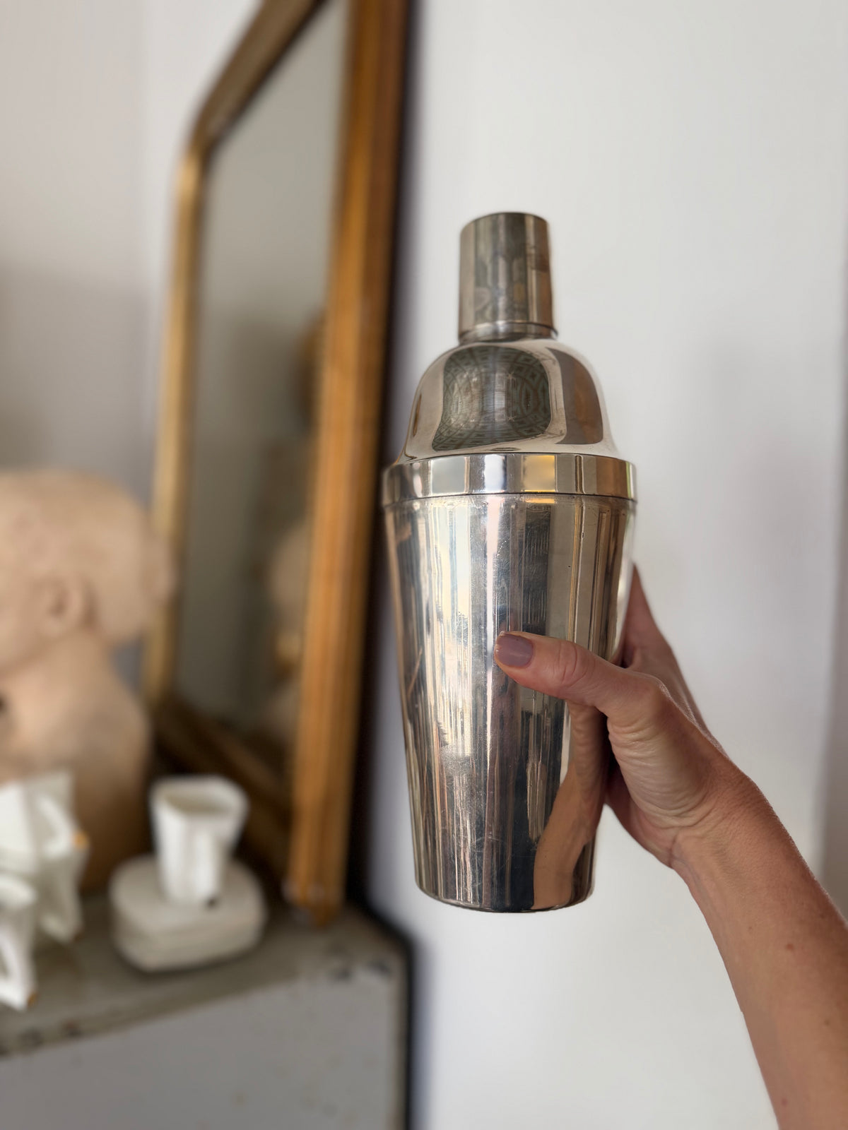 Pletsølv cocktailshaker - 28,5 cm