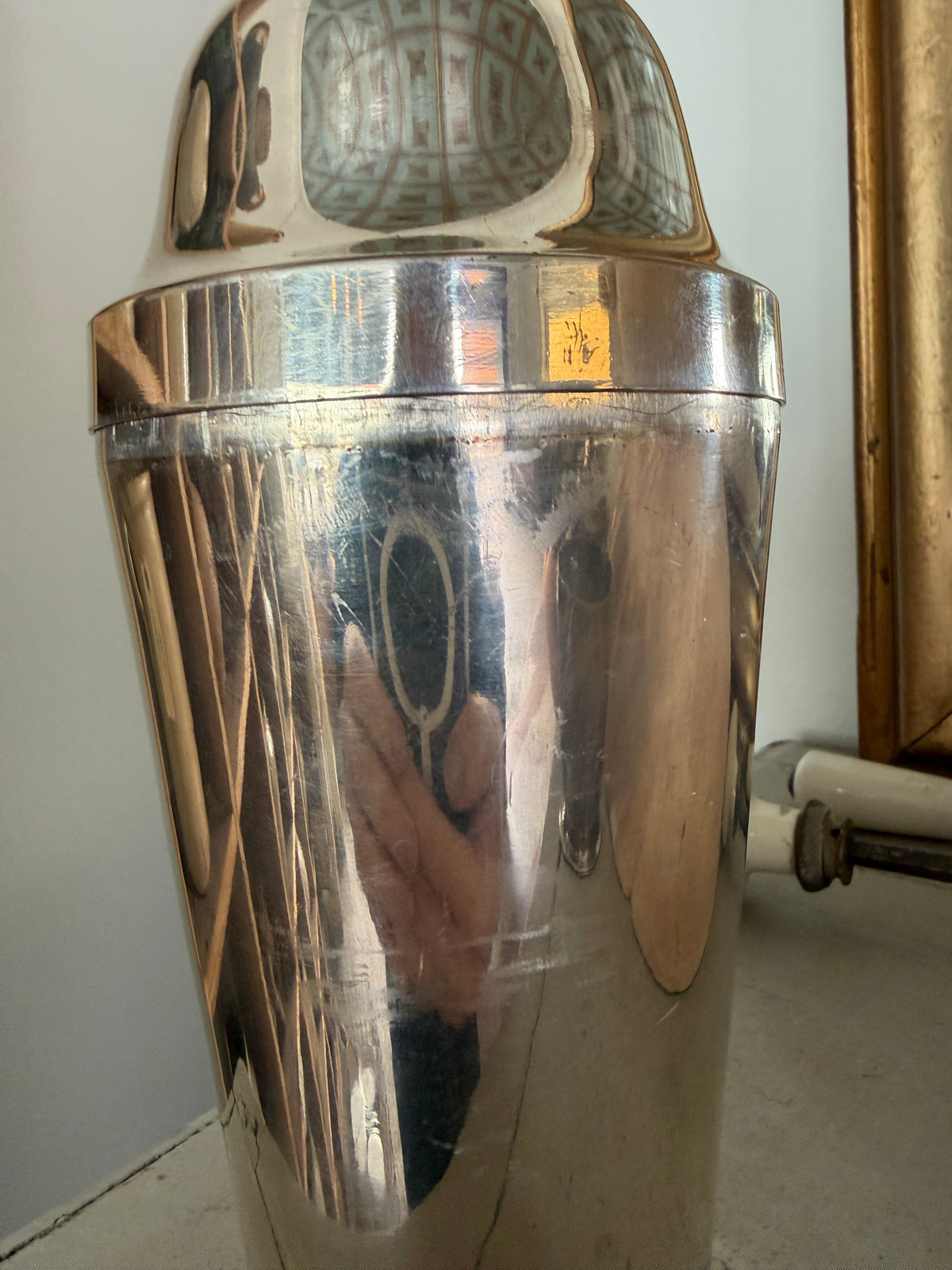 Pletsølv cocktailshaker - 28,5 cm