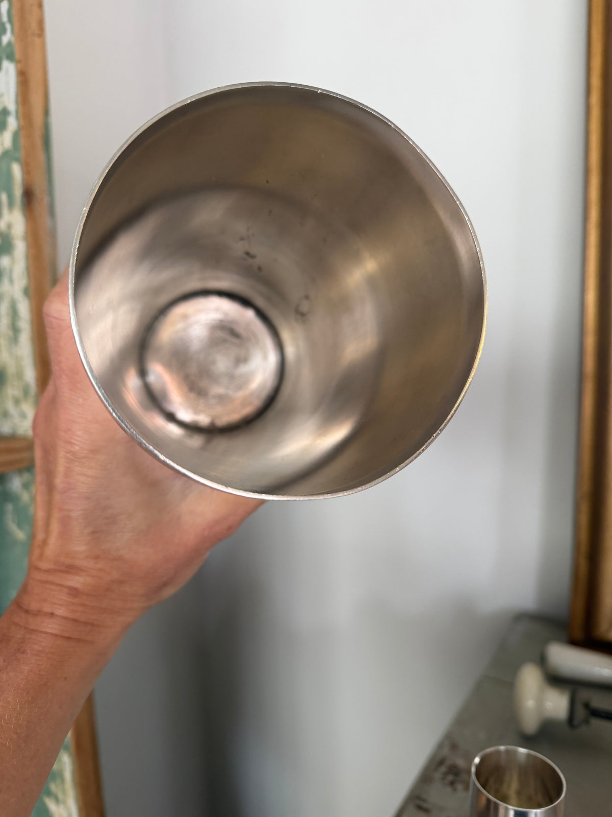 Pletsølv cocktailshaker - 28,5 cm