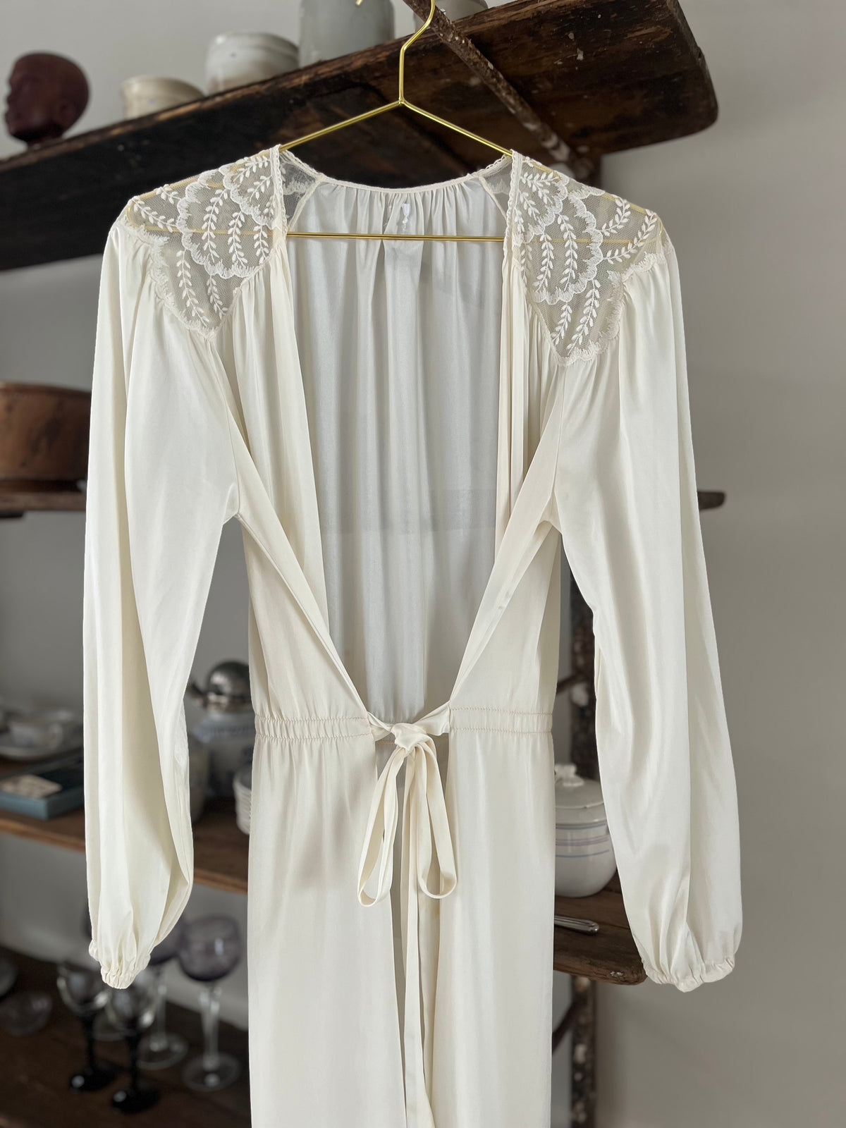 Fransk vintage robe / morgenkåbe