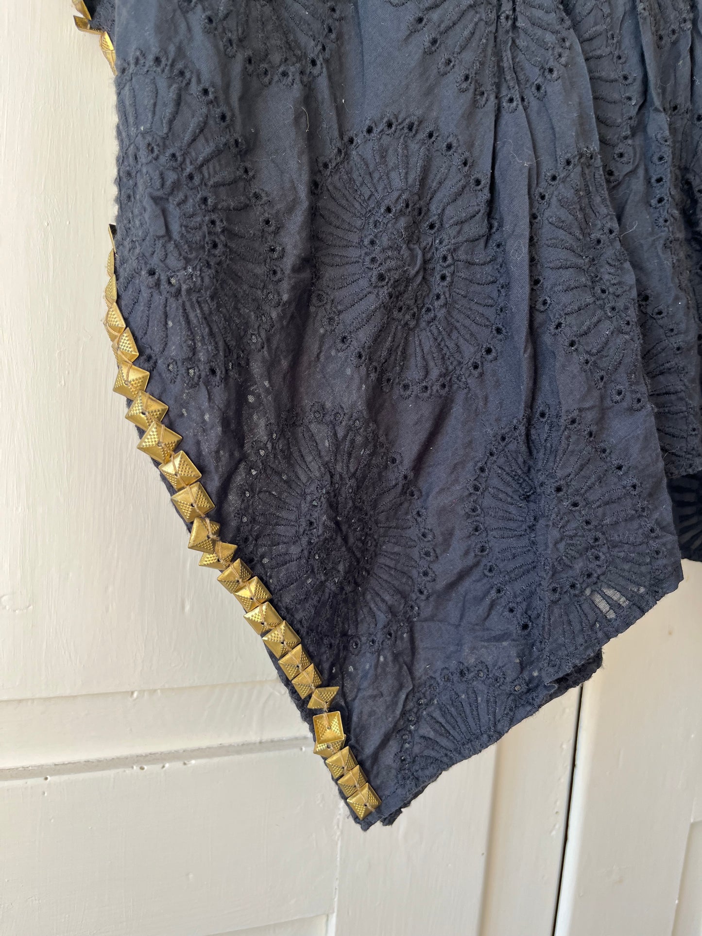 Fransk vintage bluse med pailetter