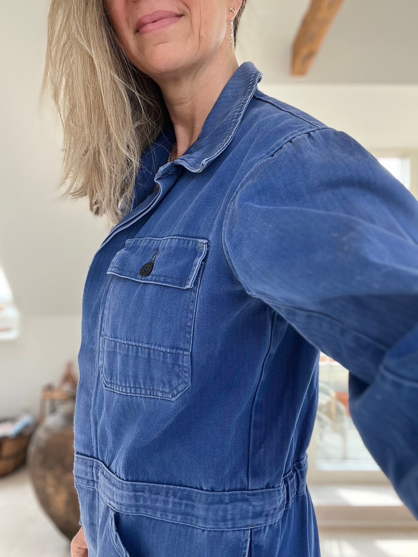 Denim buksedragt