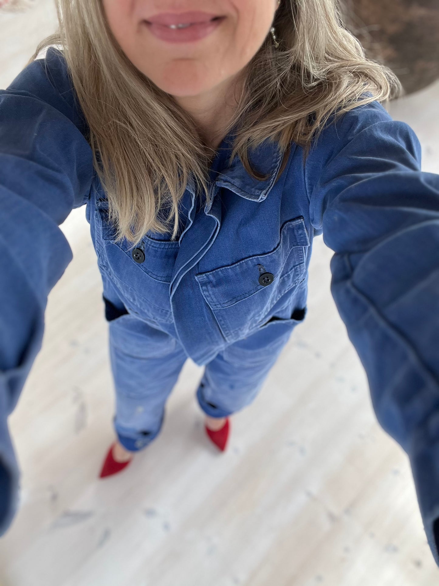 Denim buksedragt