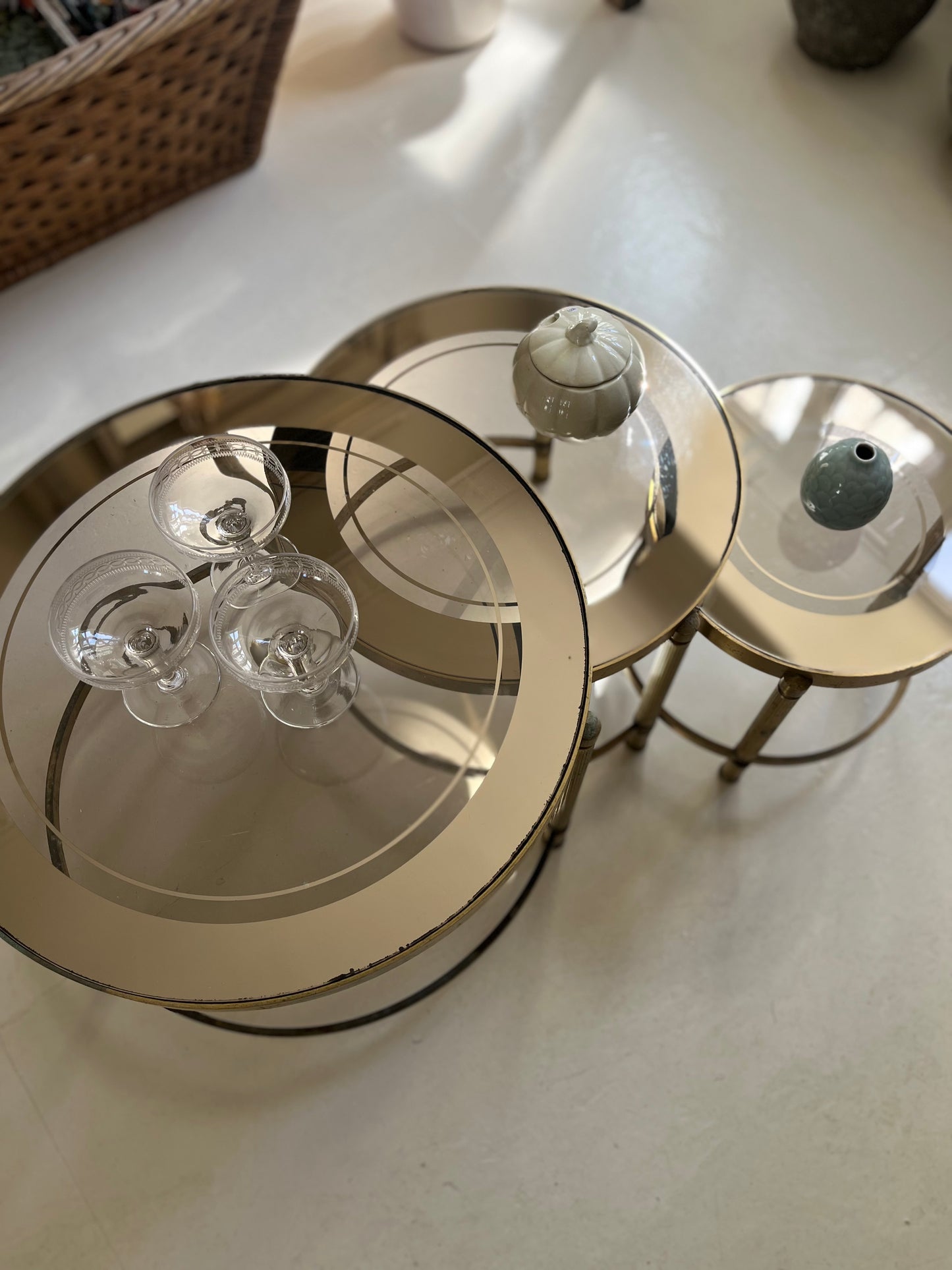 Art deco glasbord
