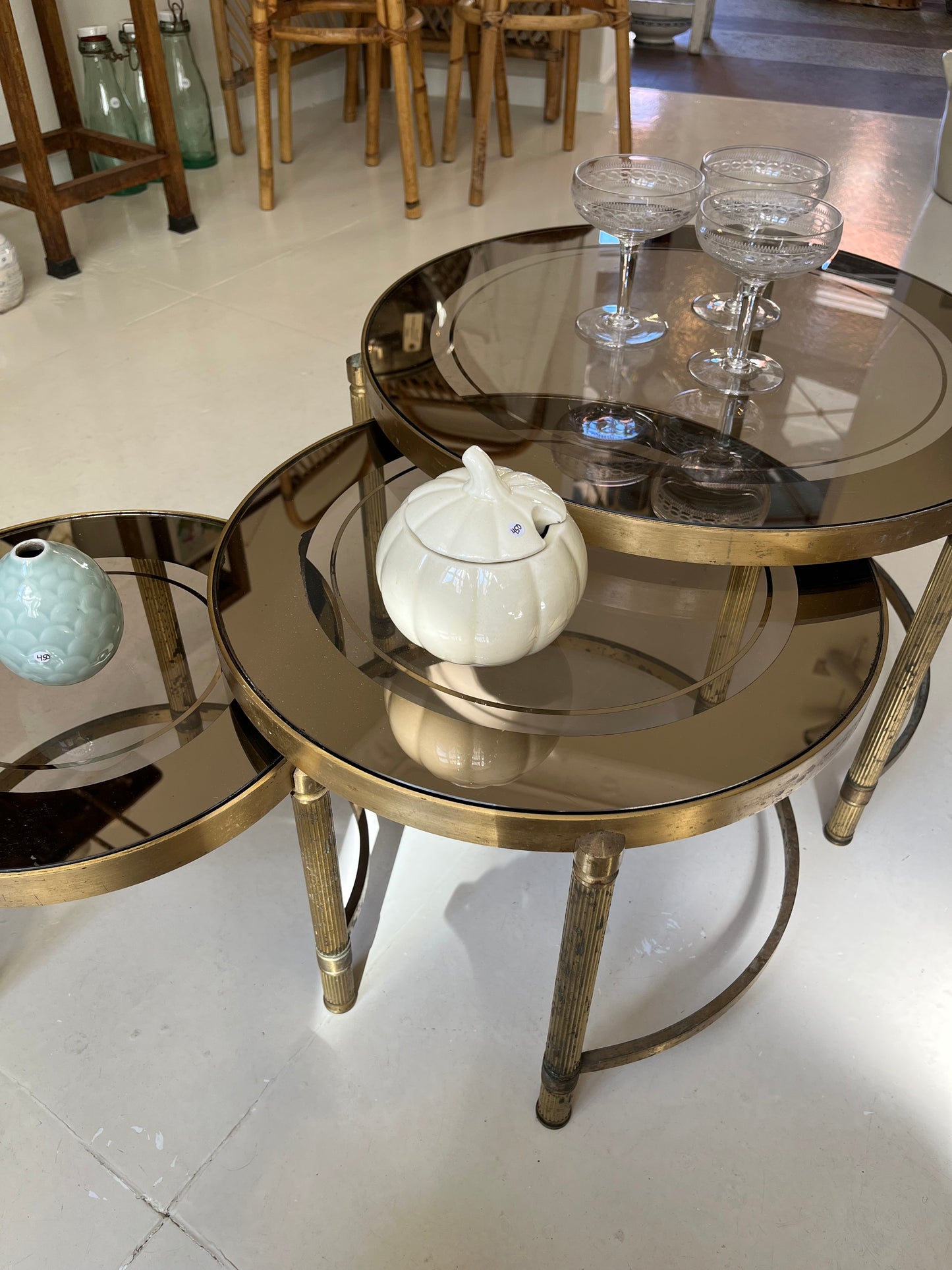 Art deco glasbord