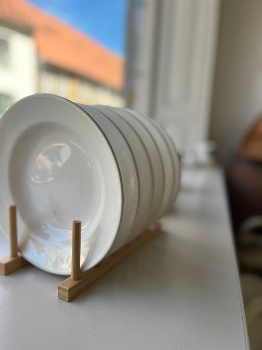 Franske hvide tallerkner