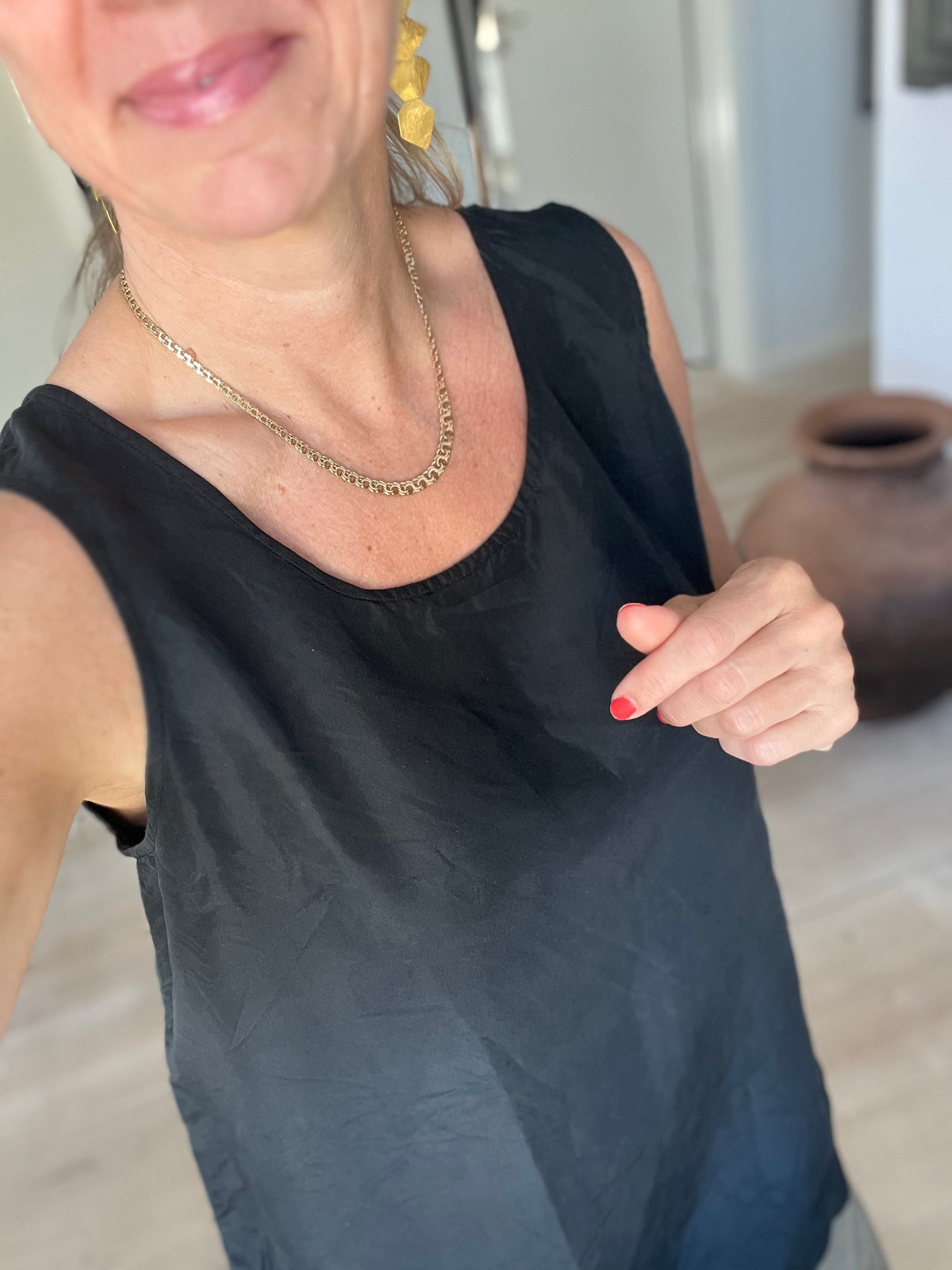 Sort Laurél silketop fra Paris