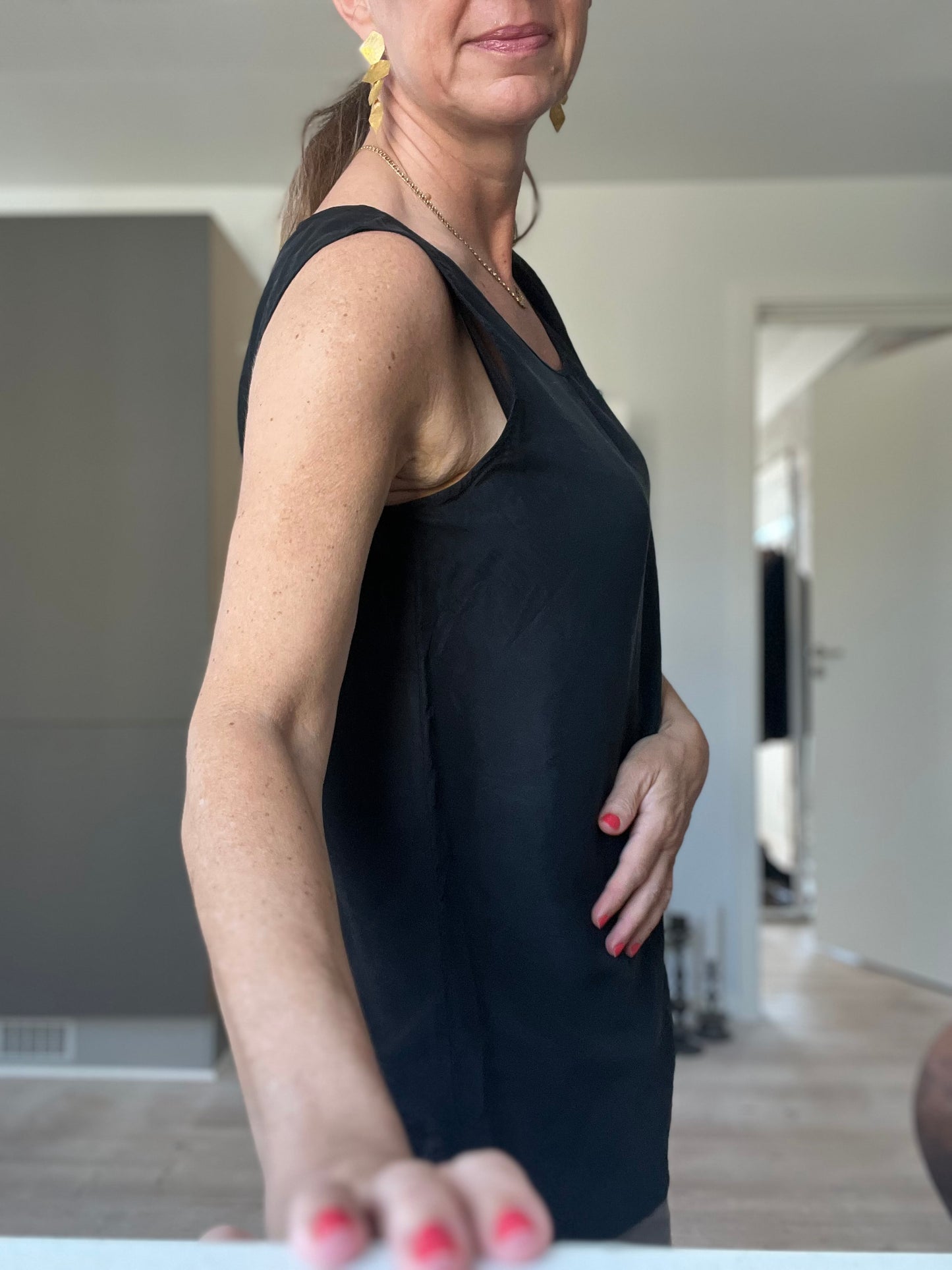 Sort Laurél silketop fra Paris