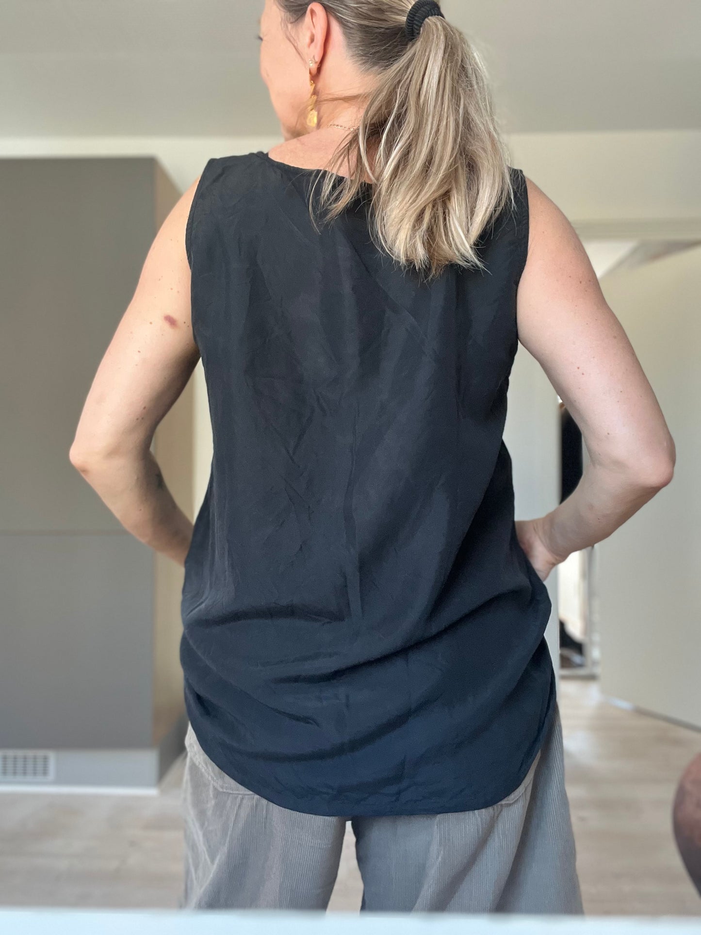 Sort Laurél silketop fra Paris