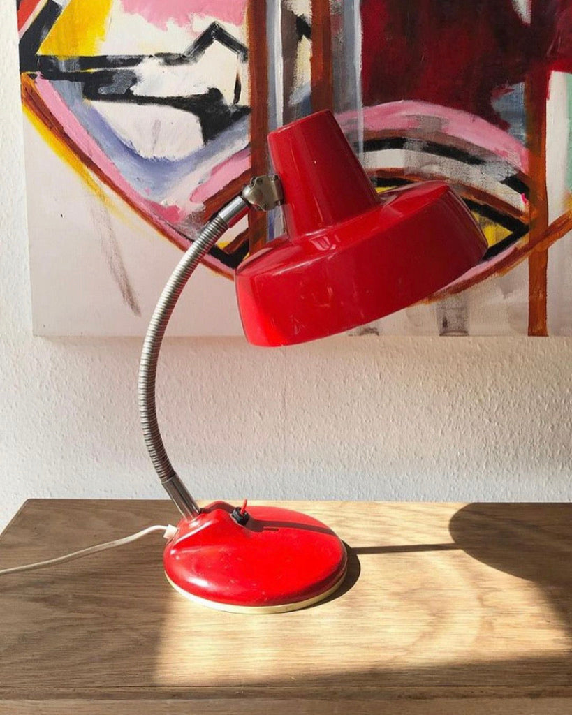 Szarvasi Vas Femipari bordlampe med flexarm