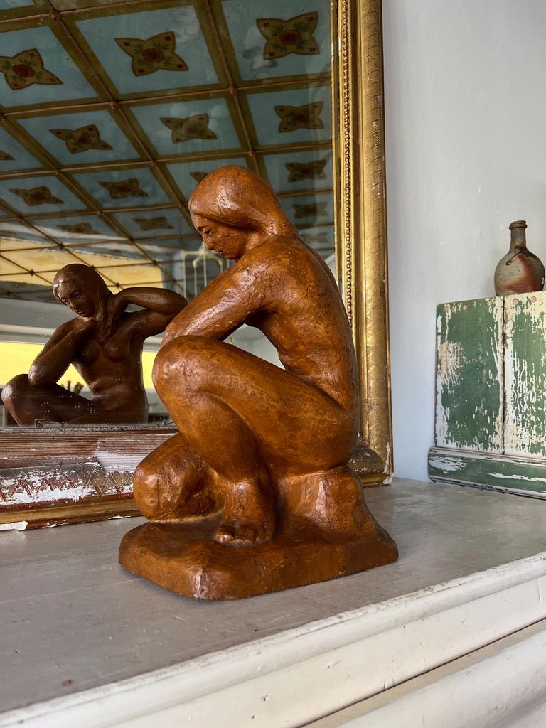Fransk vintage keramikskulptur