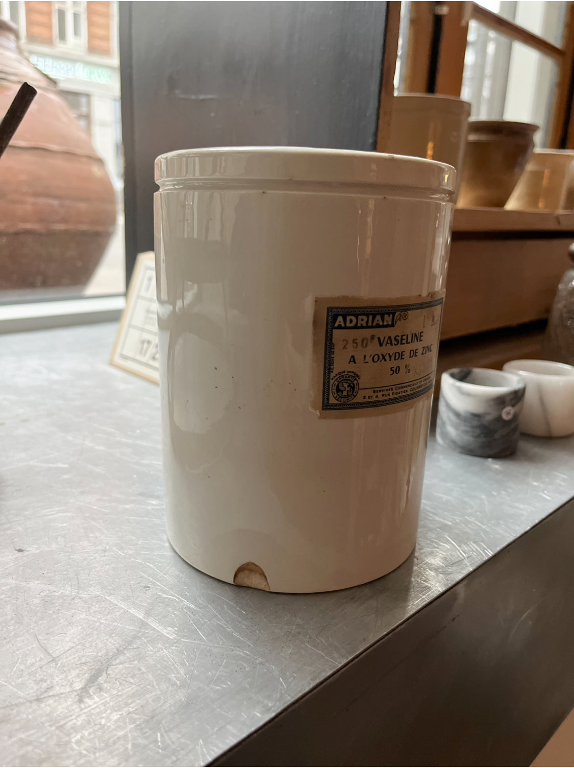 Vintage fransk apotekerkrukke