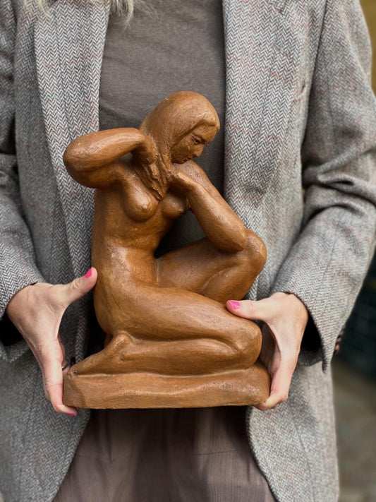 Fransk vintage keramikskulptur