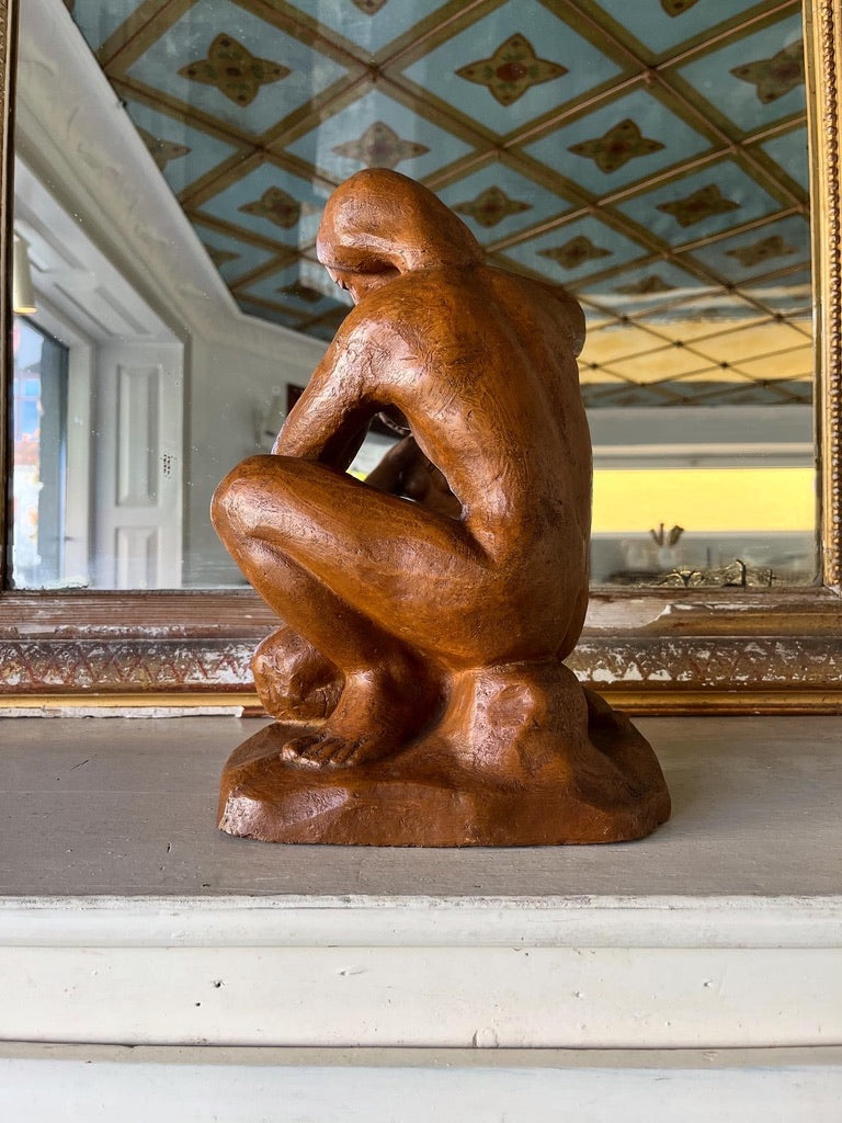 Fransk vintage keramikskulptur
