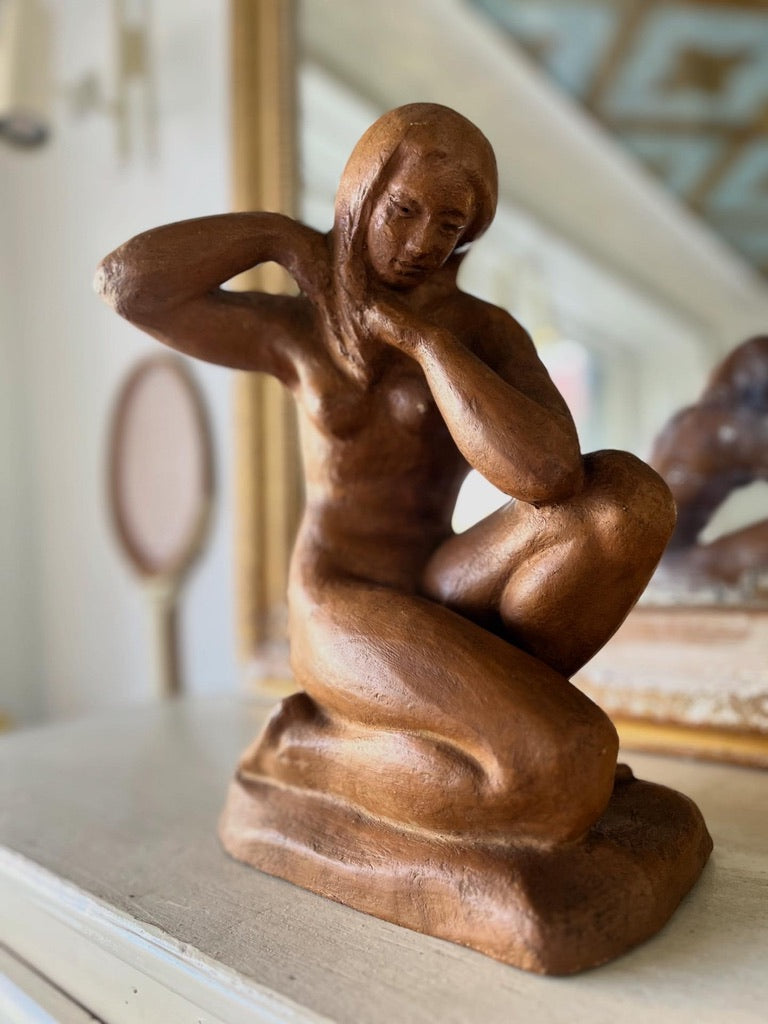 Fransk vintage keramikskulptur