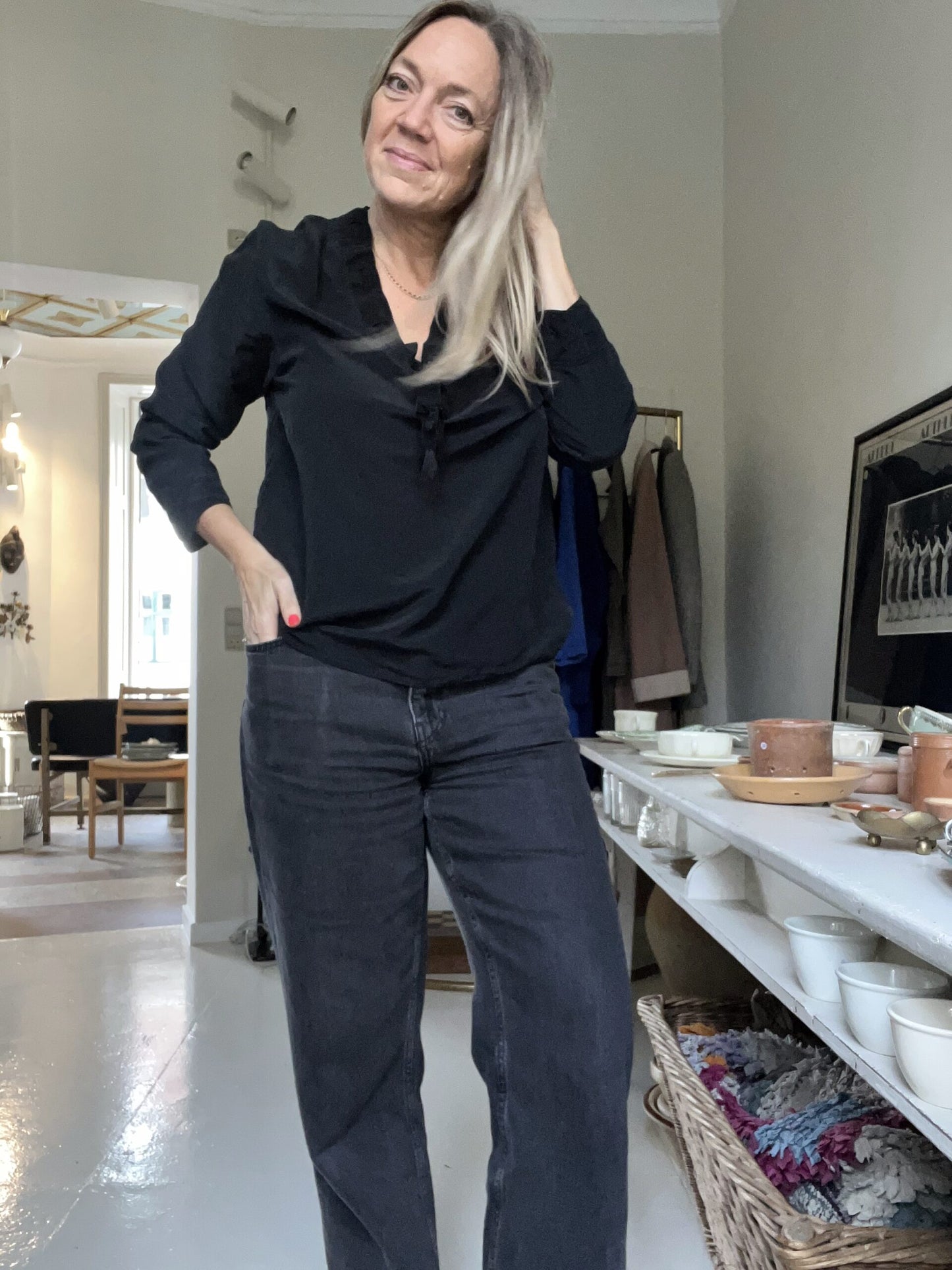 Sandro vintage silkebluse