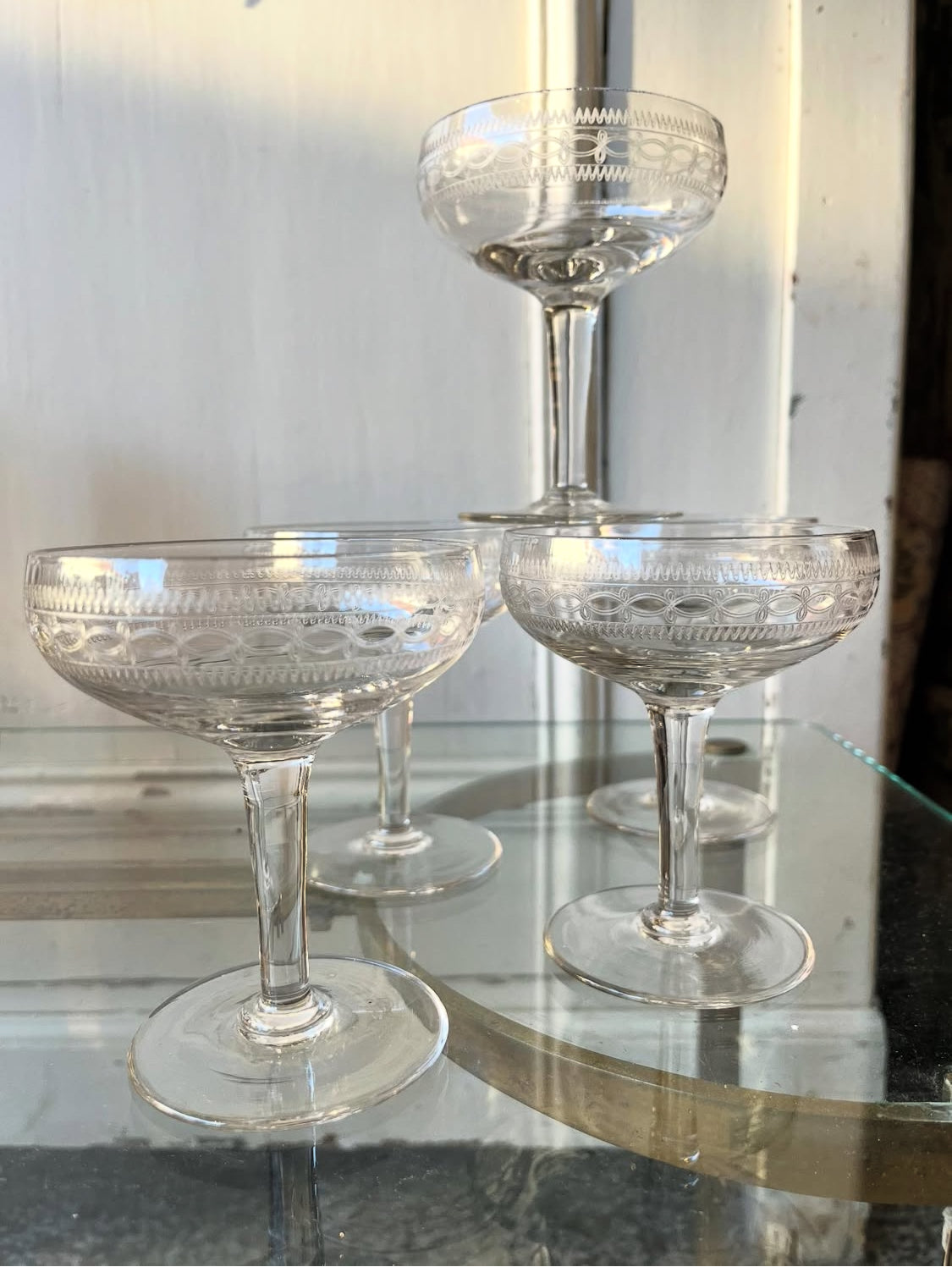Franske champagneskåle