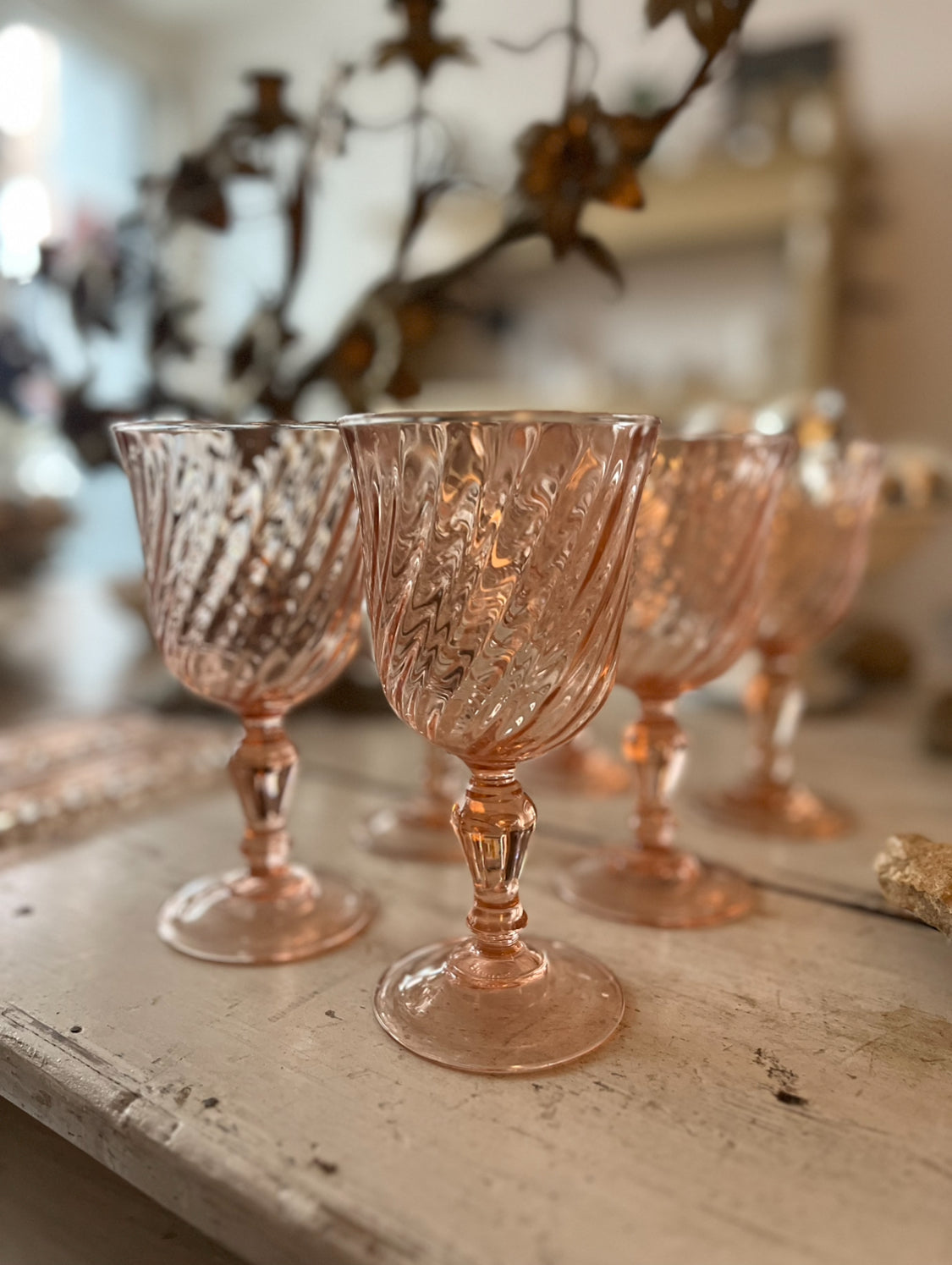 Franske swirl glas