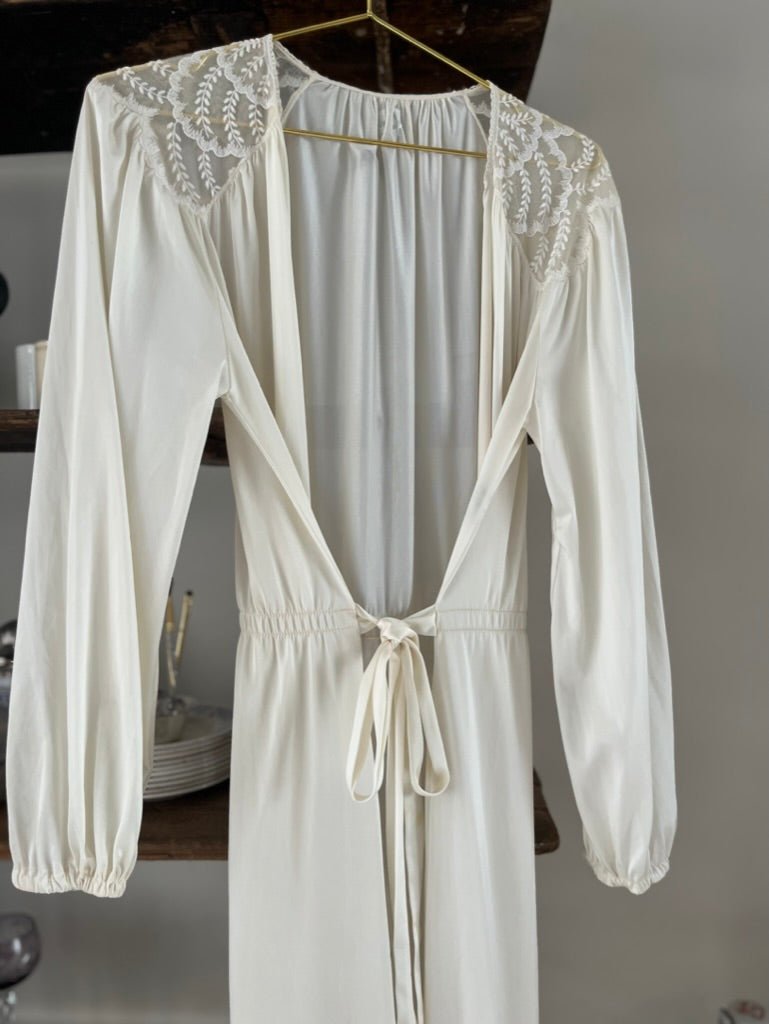 Fransk vintage robe eller morgenkåbe
