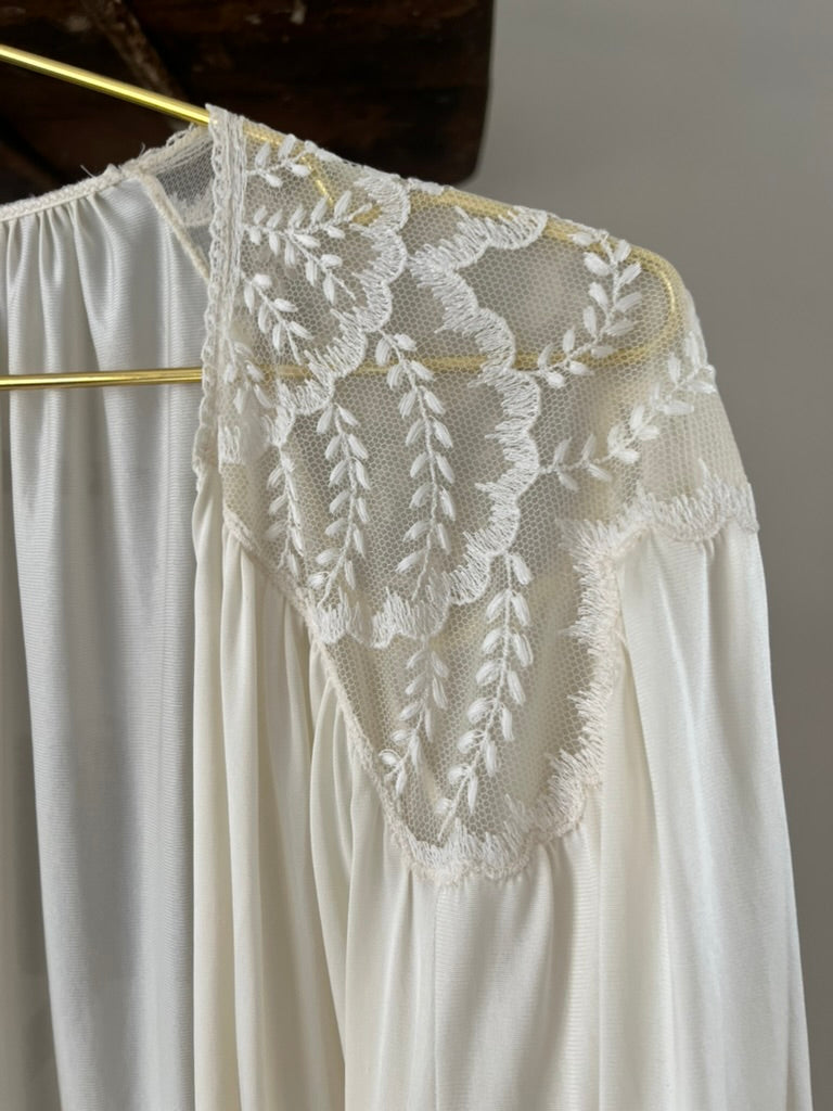 Fransk vintage robe eller morgenkåbe