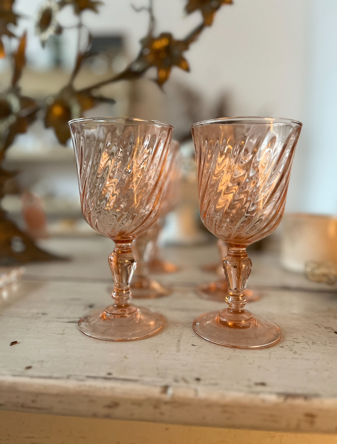 Franske swirl glas