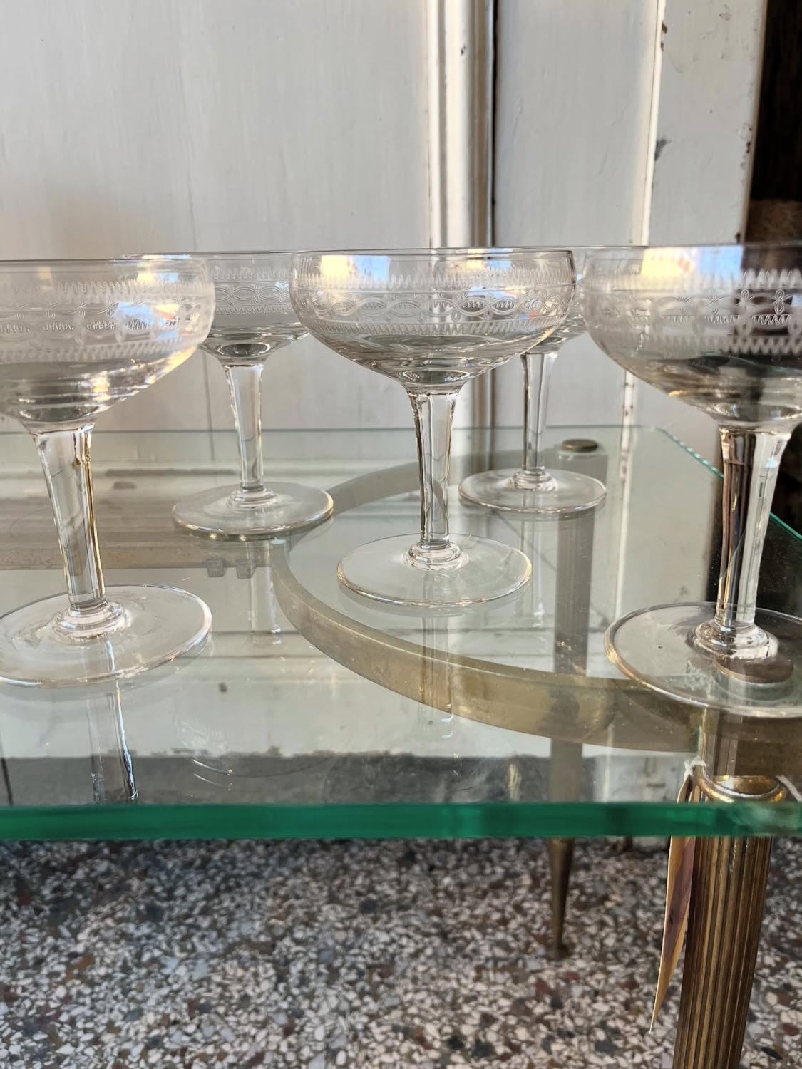 Franske champagneskåle
