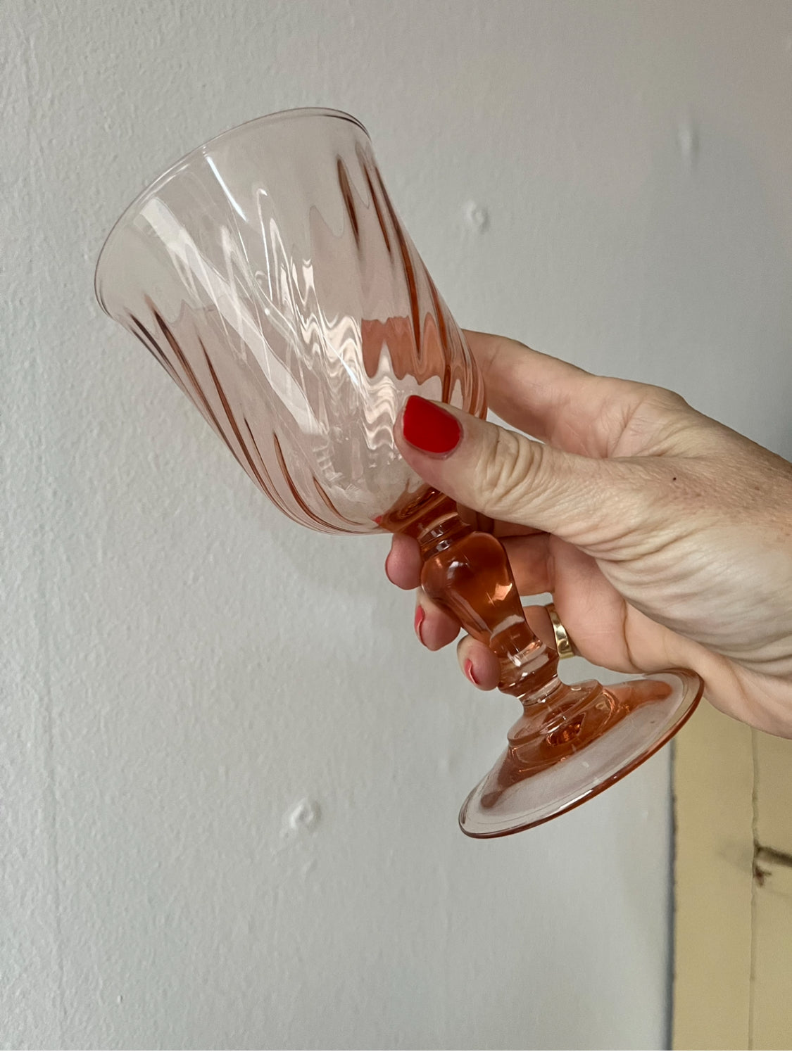 Franske swirl glas