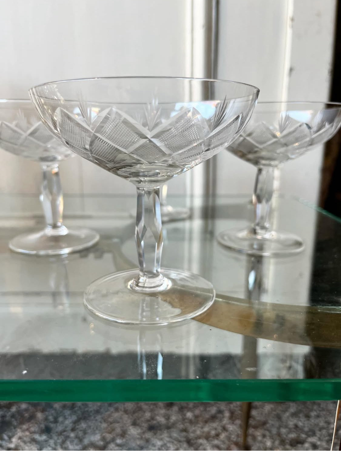 Vintage champagneskåle
